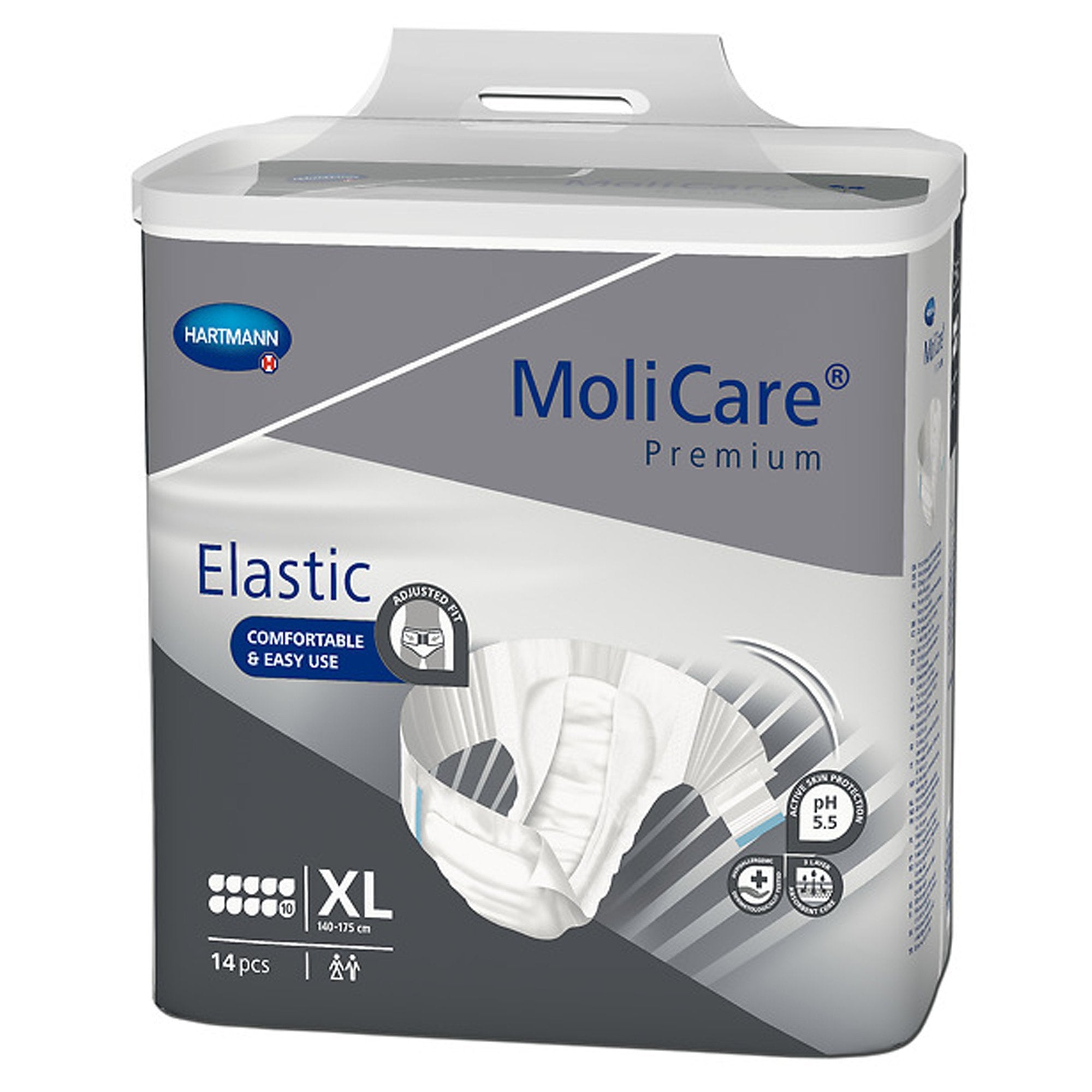 MoliCare® Premium Elastic Incontinence Brief, 10D, X-Large (14 Units)