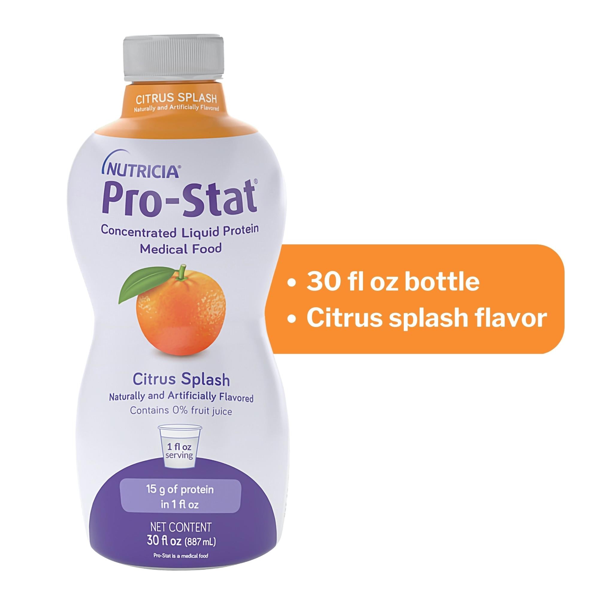 Pro-Stat Sugar-Free Citrus Liquid Protein, Rapid Absorption, 30oz
