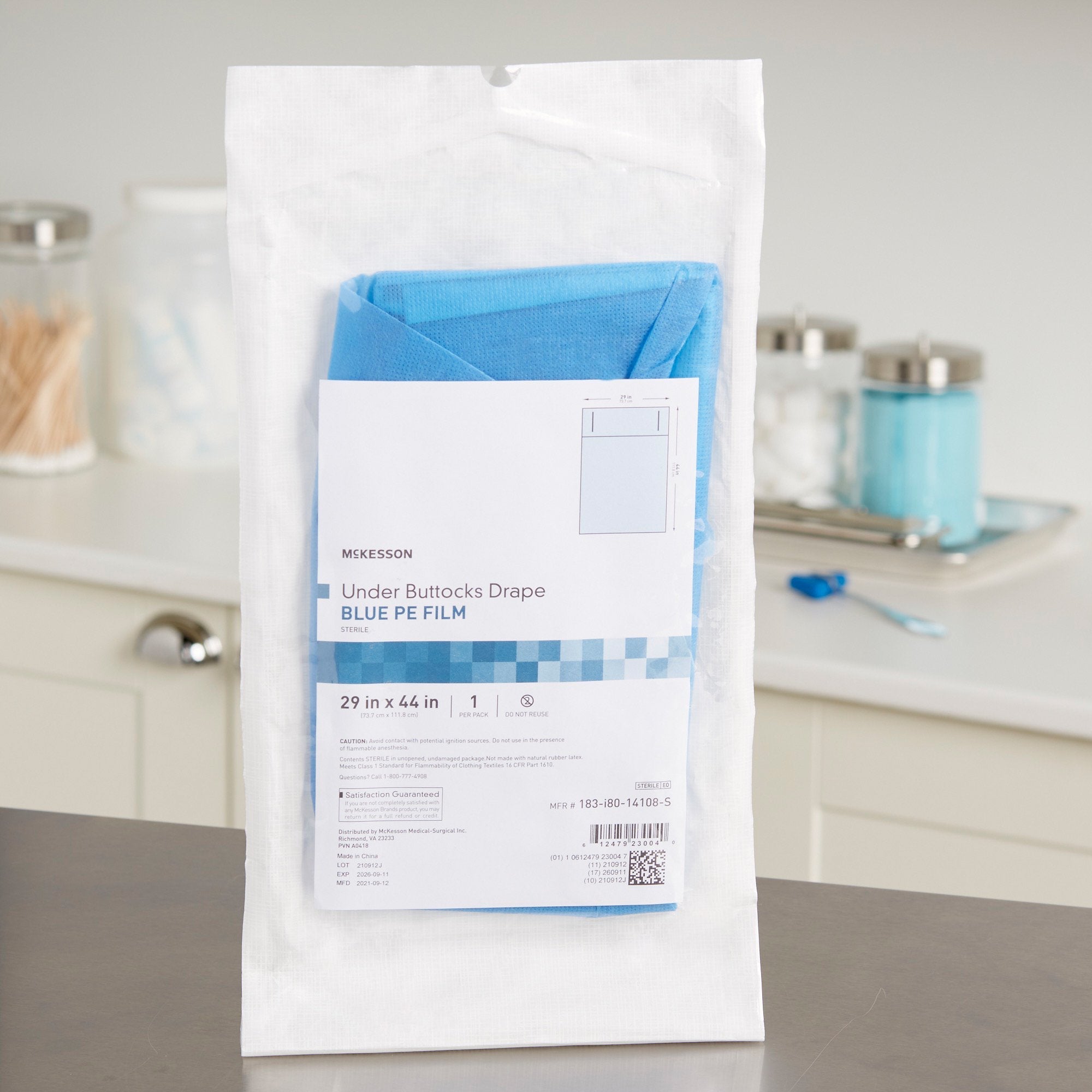 McKesson Sterile Under Buttocks Obstetrics / Gynecology Drape, 29 x 44 Inch (1 Unit)