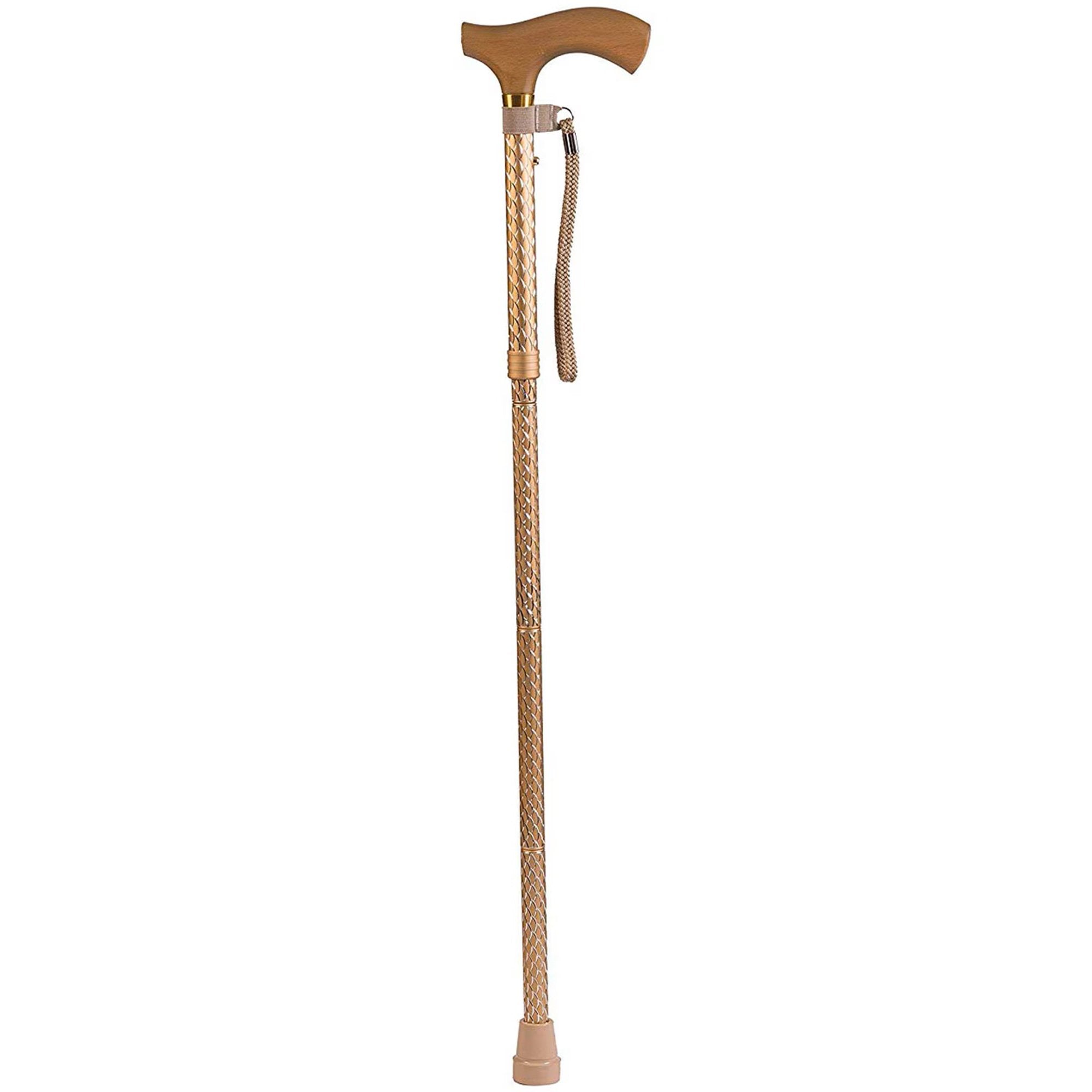 Folding Cane Switch Sticks® Aluminum 32 to 37 Inch Height Pearl Gold - image 2