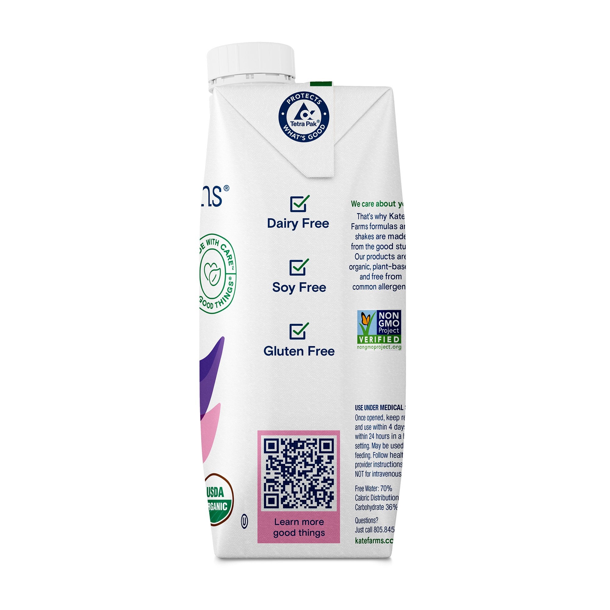 Oral Supplement Kate Farms Peptide 1.5 Vanilla Flavor Liquid 11 oz. Carton - image 4
