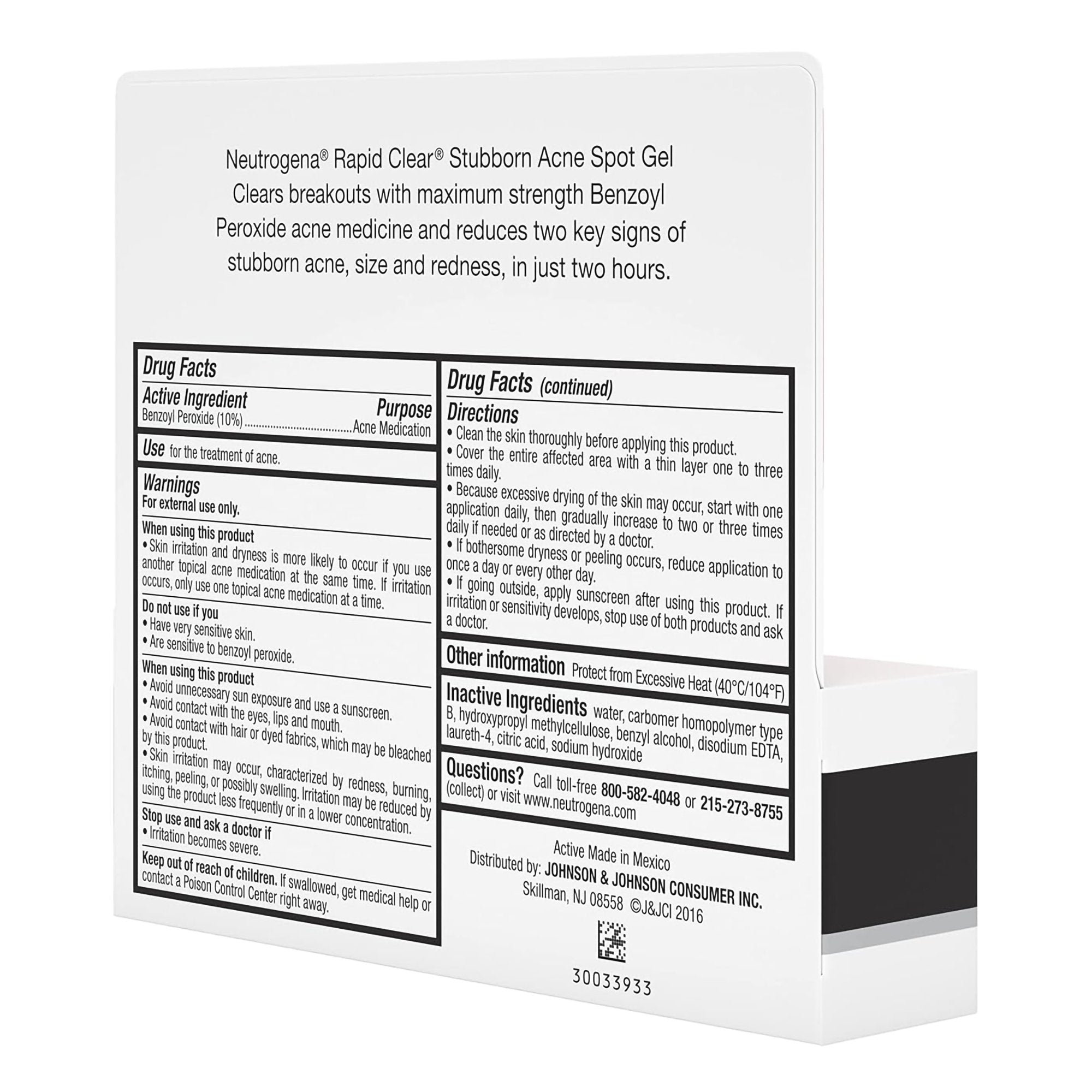 Acne Treatment Neutrogena® Rapid Clear 1 oz. Gel - image 5