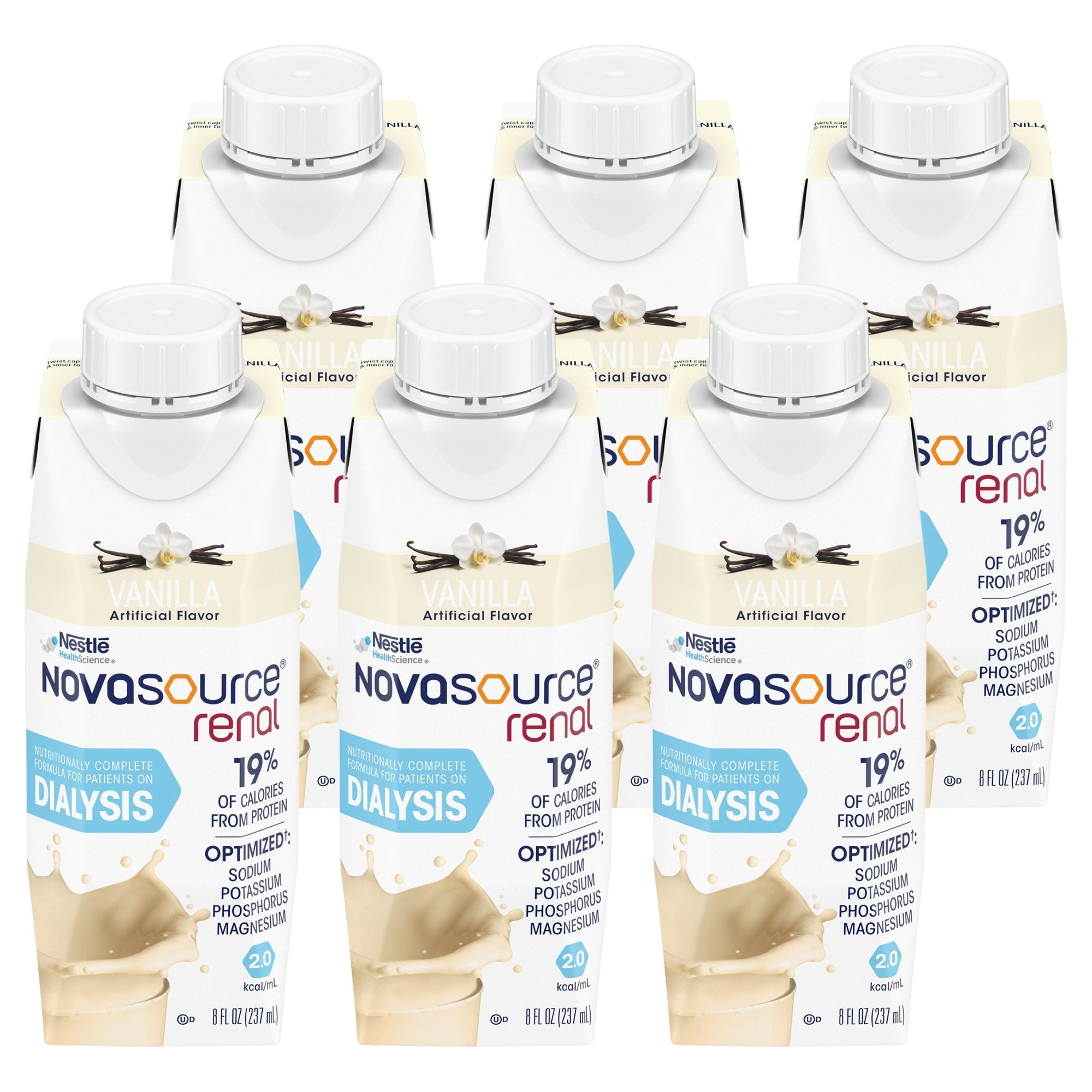 Oral Supplement Novasource® Renal Vanilla Flavor Liquid 8 oz. Carton - image 7
