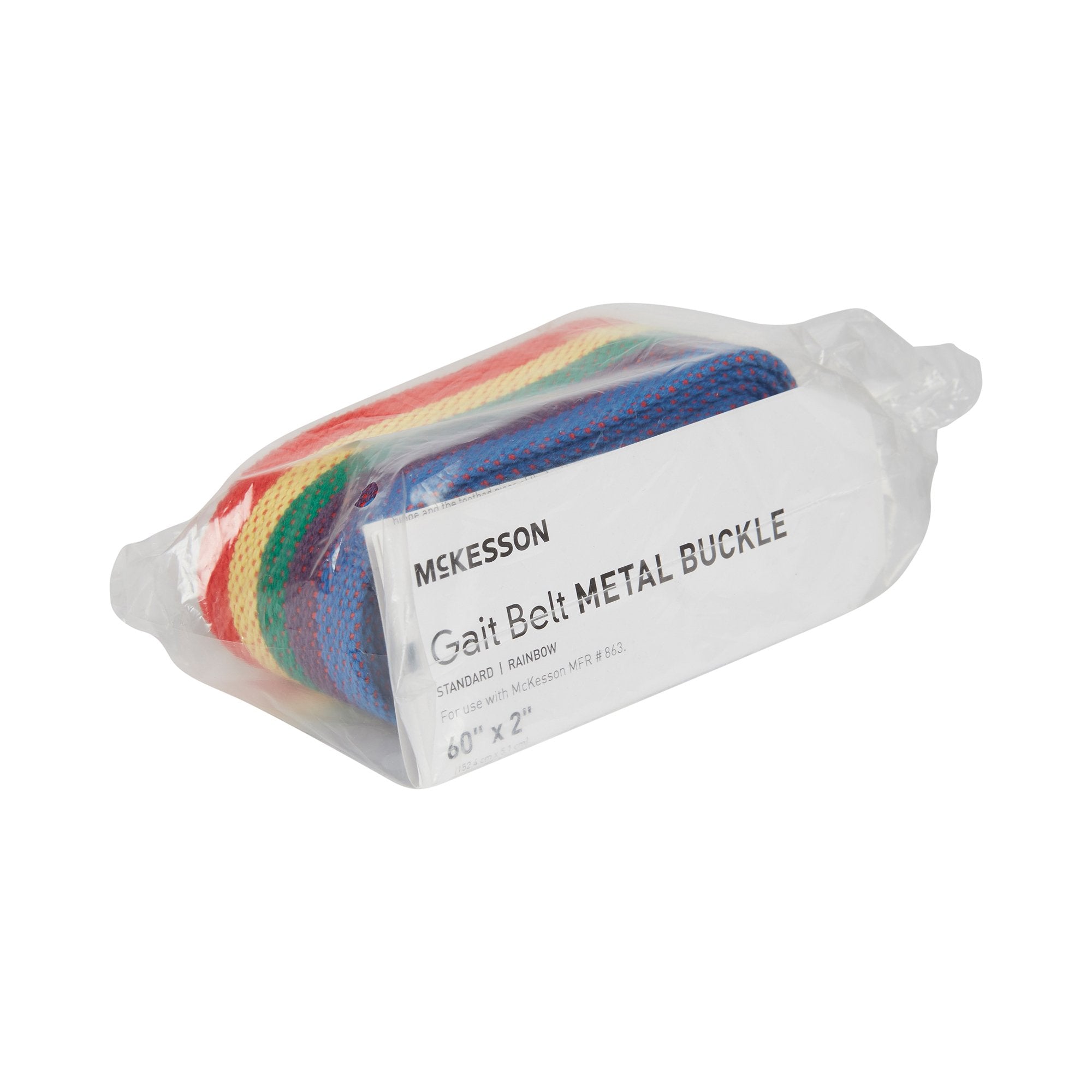 Gait Belt McKesson 60 Inch Length Rainbow Design Polyester - image 2