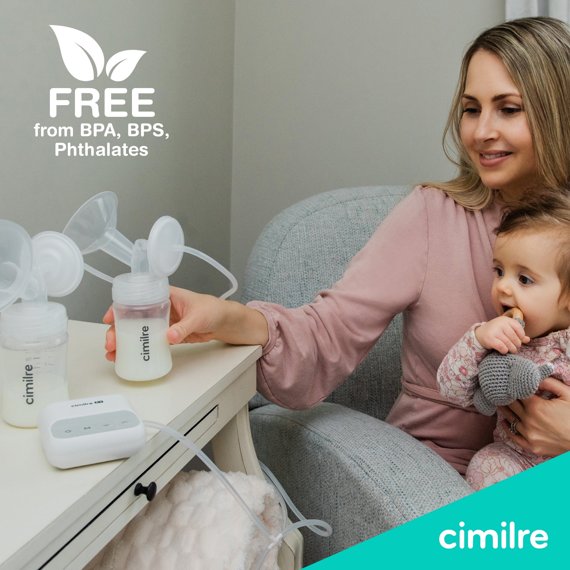 Double Electric Breast Pump Kit Cimilre® E1 - image 8