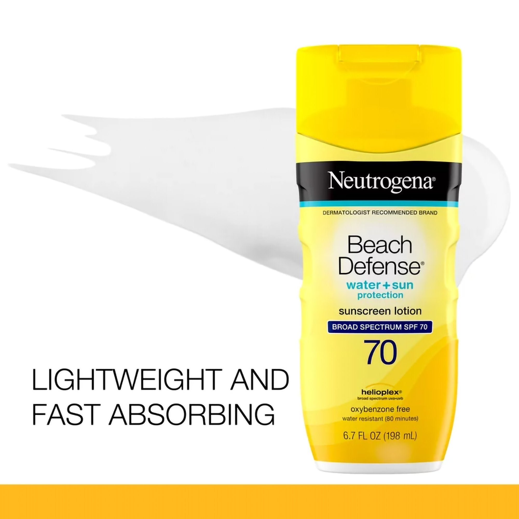 Sunscreen Neutrogena® Beach Defense® SPF 70 Lotion 6.7 oz. Bottle - image 3