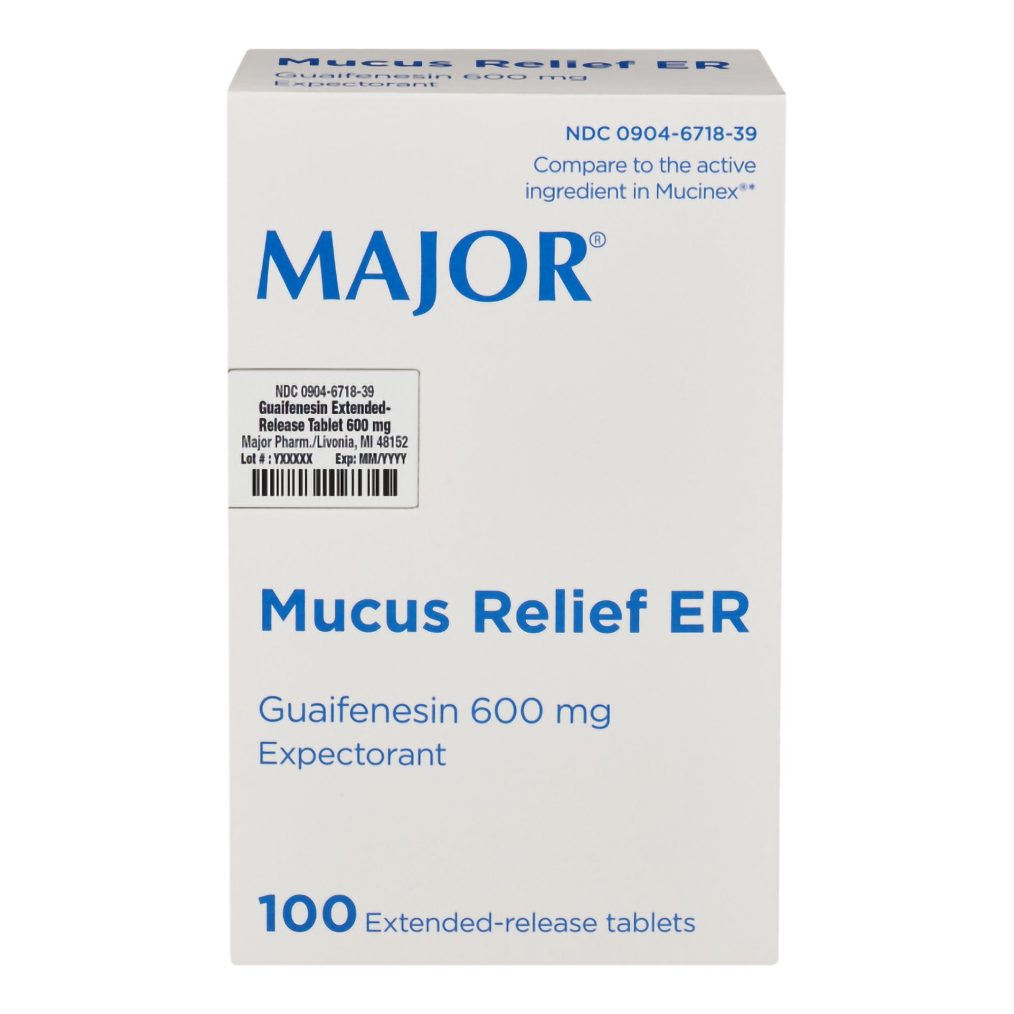 Cold and Cough Relief 600 mg Strength Extended Release Tablet 100 per Box