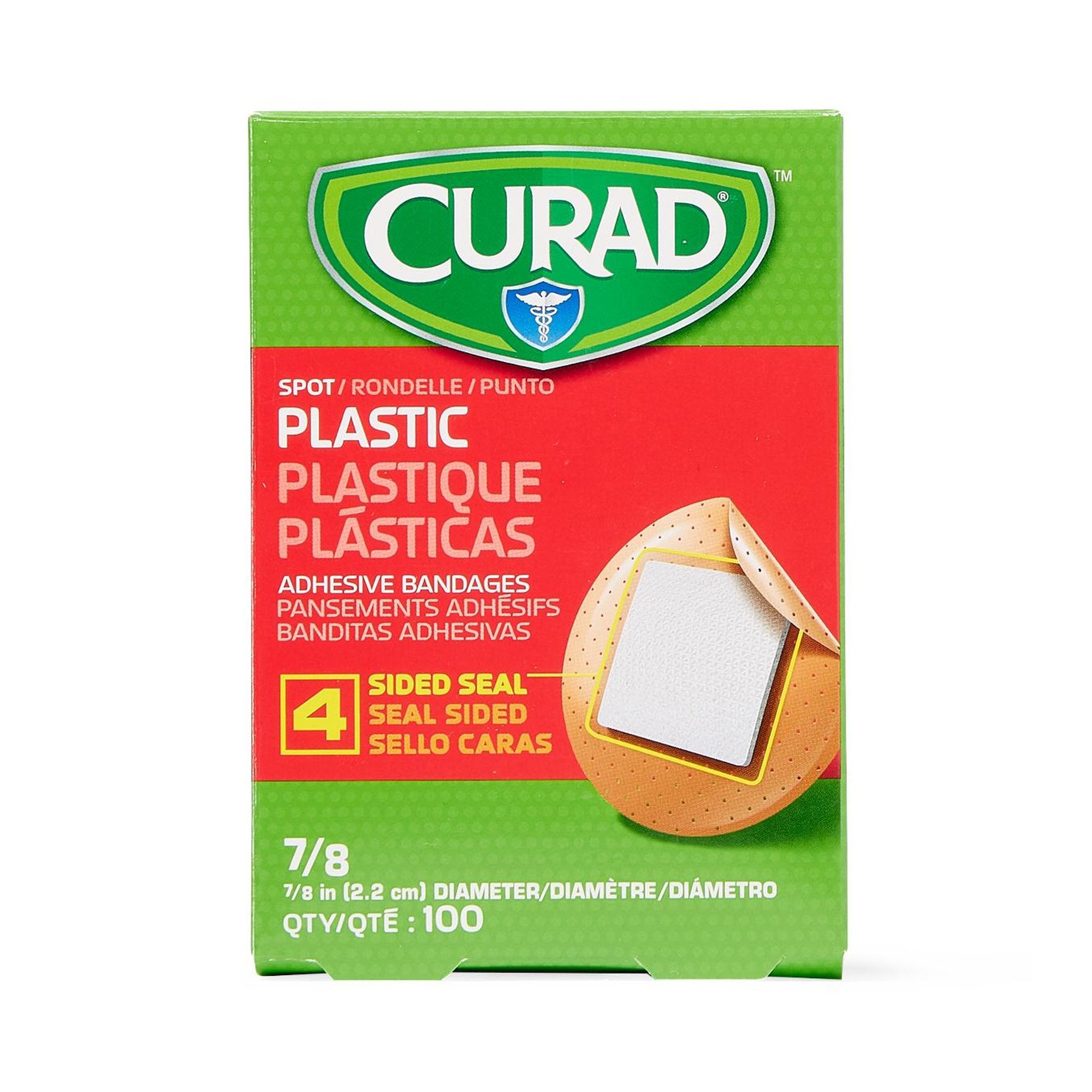 Adhesive Spot Bandage Curad® Plastic Tan 7/8 Inch Diameter Sterile - image 5