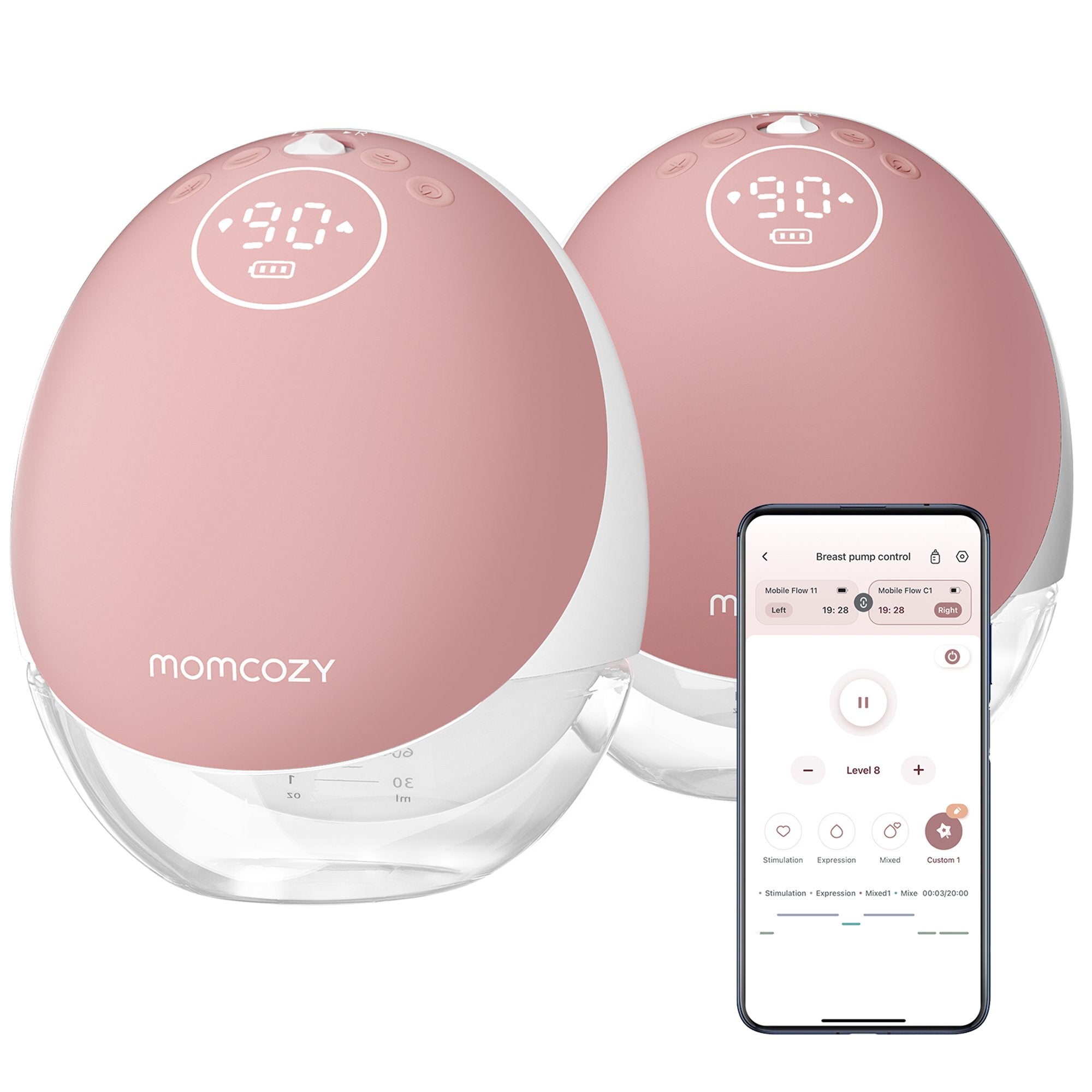 Hands Free Double Electric Breast Pump Momcozy Mobile Flow™ M9 - image 5