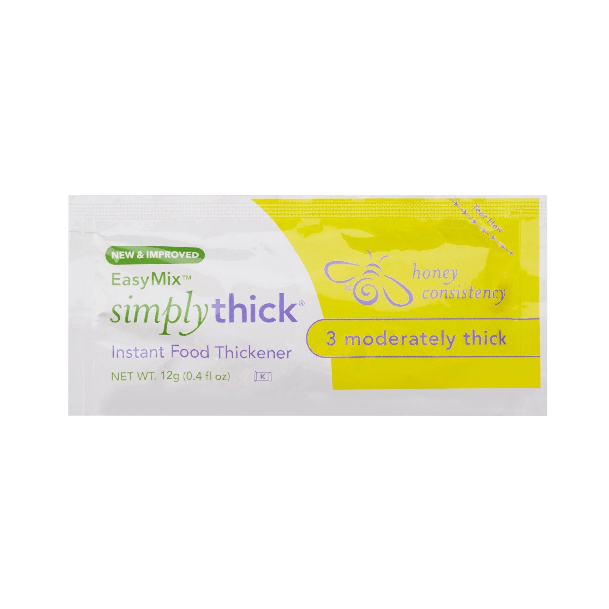 EasyMix™ SimplyThick® Food Thickener, Honey Consistency, 12-gram Packet (100 Units)