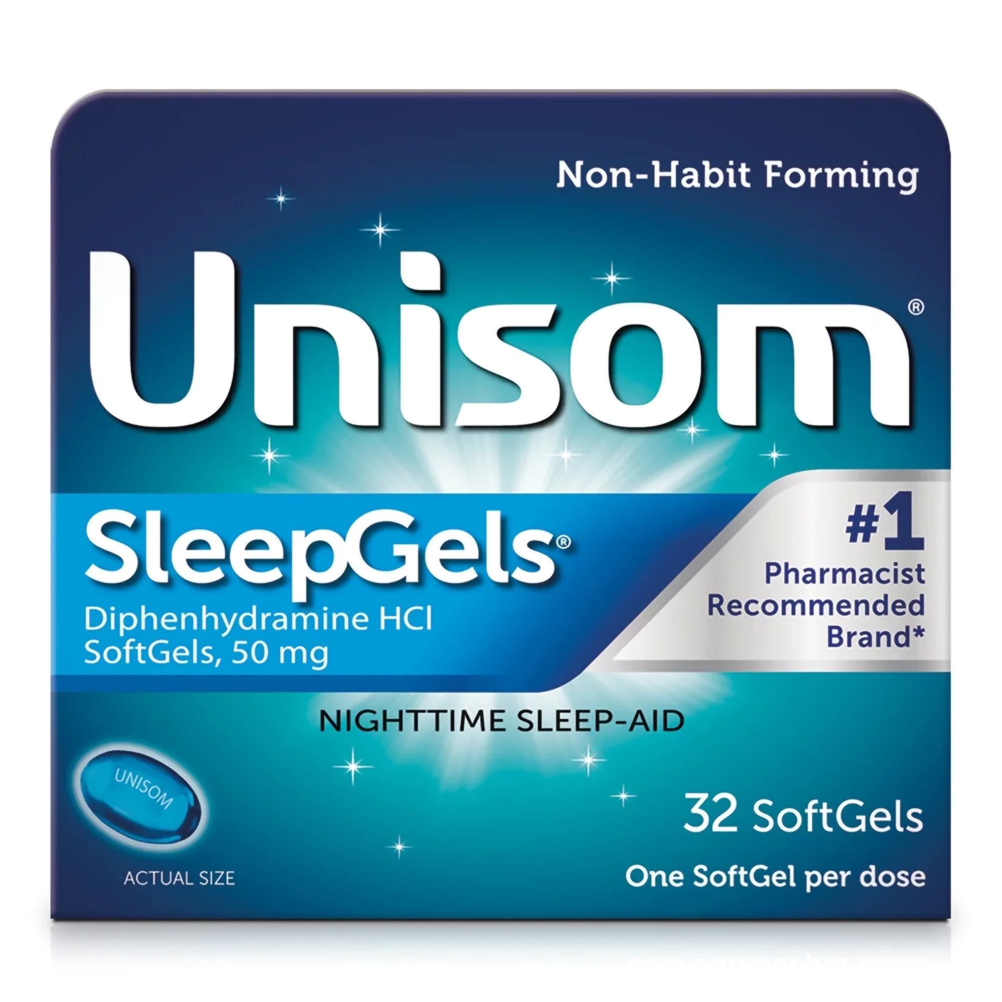Sleep Aid Unisom® Sleepgels® 32 per Box Softgel 50 mg