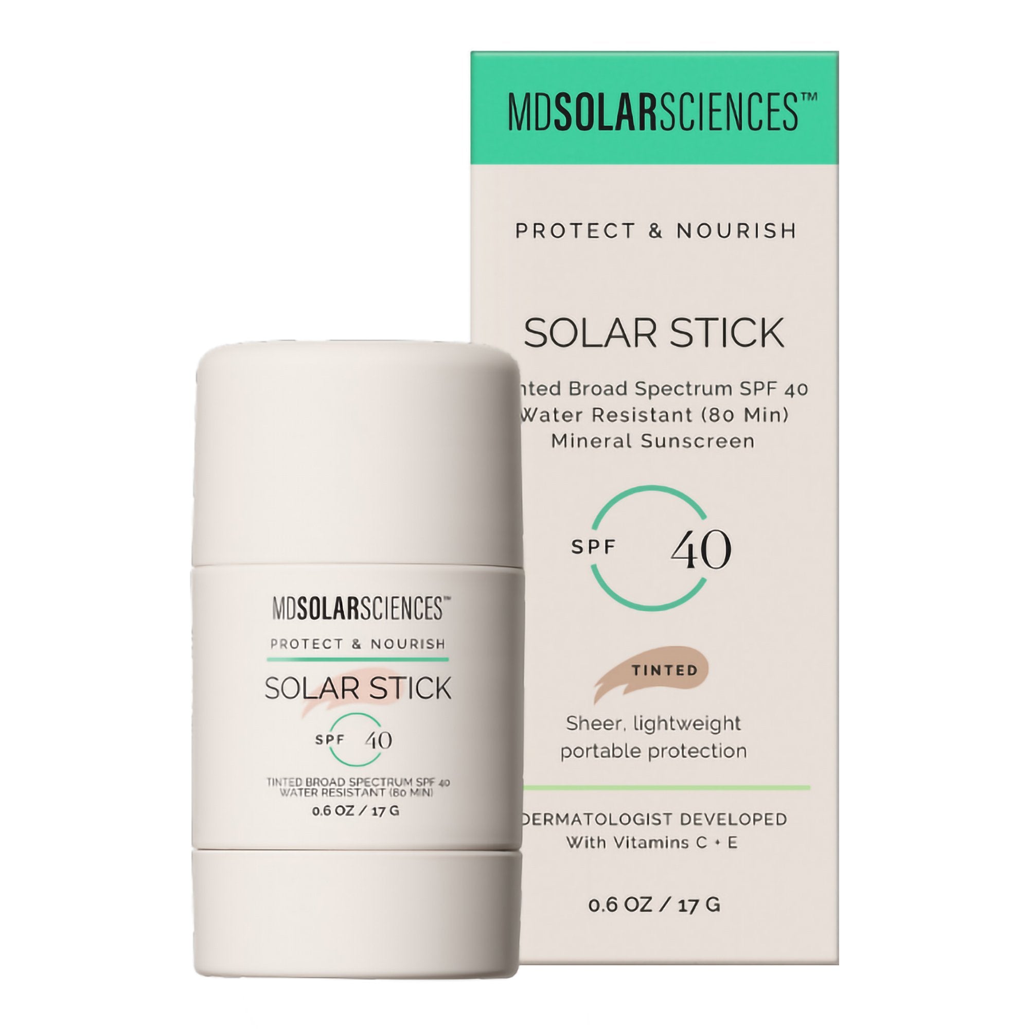 Sunscreen MDSolarSciences® Tinted Solar Stick™ SPF 40 Stick 0.6 oz. Tube