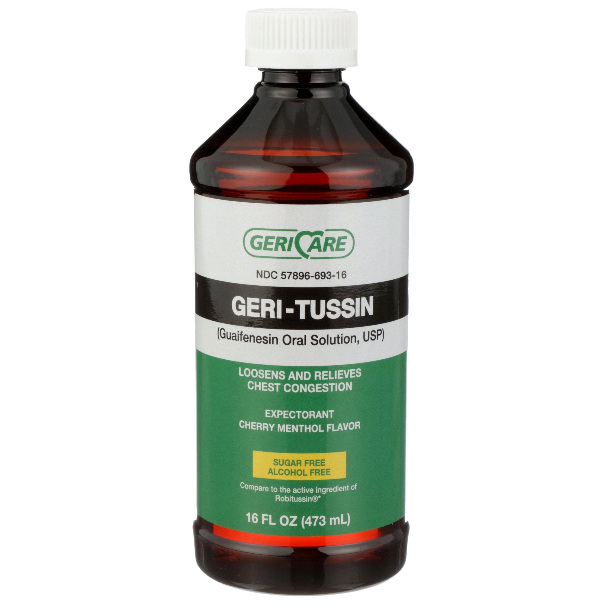 Geri-Care® Guaifenesin Expectorant, 16oz - Cold & Cough Relief (12 Pack)
