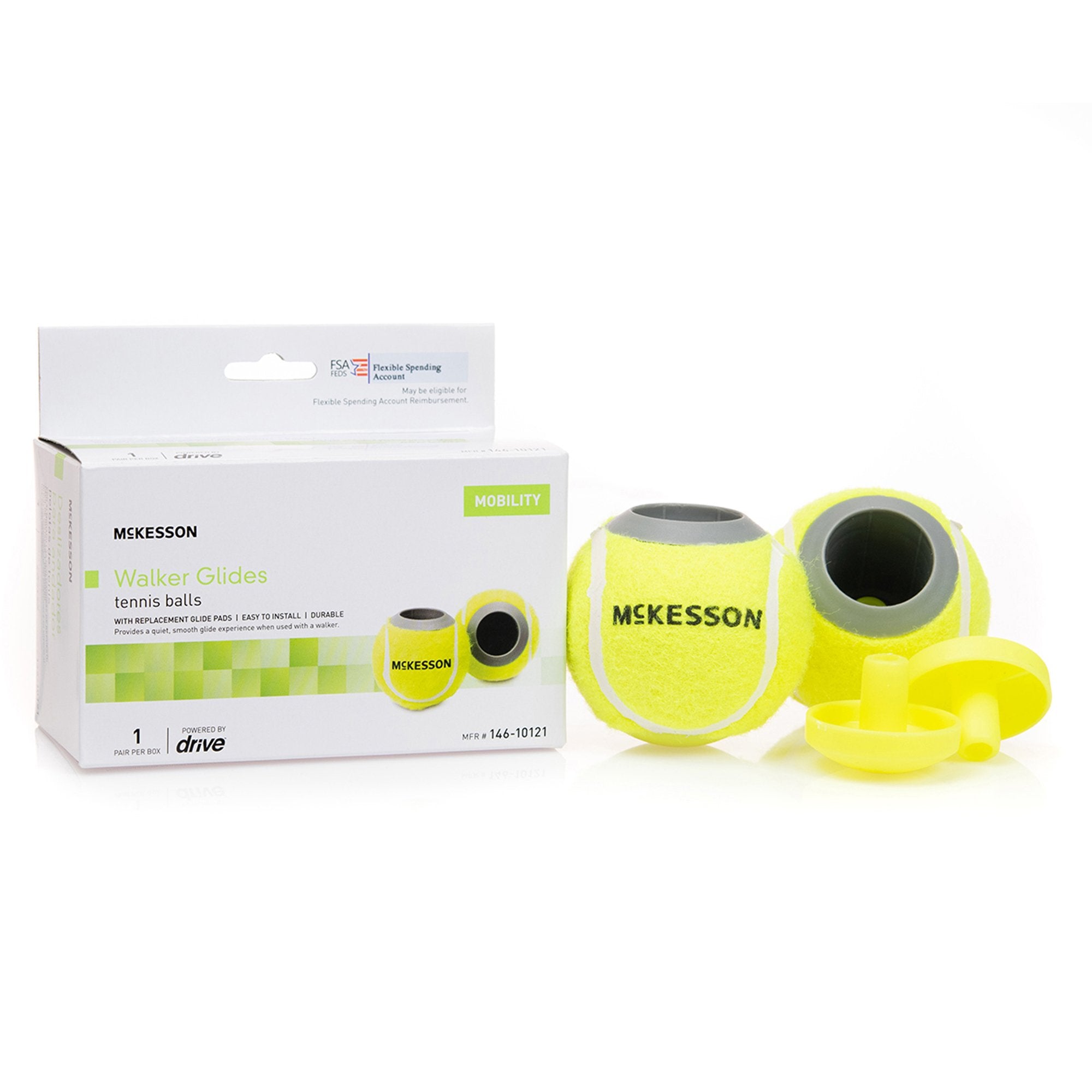 McKesson Tennis Ball Glide Pads (1 Unit)