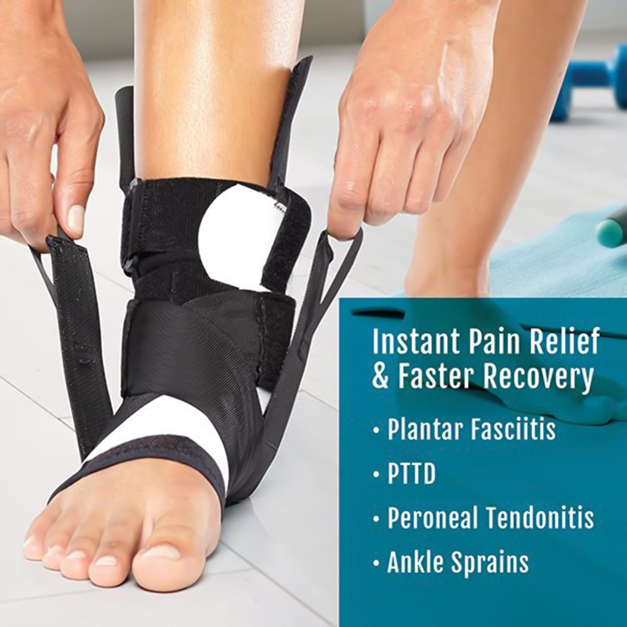 Ankle Support BioSkin® TRILOK™ Medium Hook and Loop Strap Closure Left / Right Foot - image 3