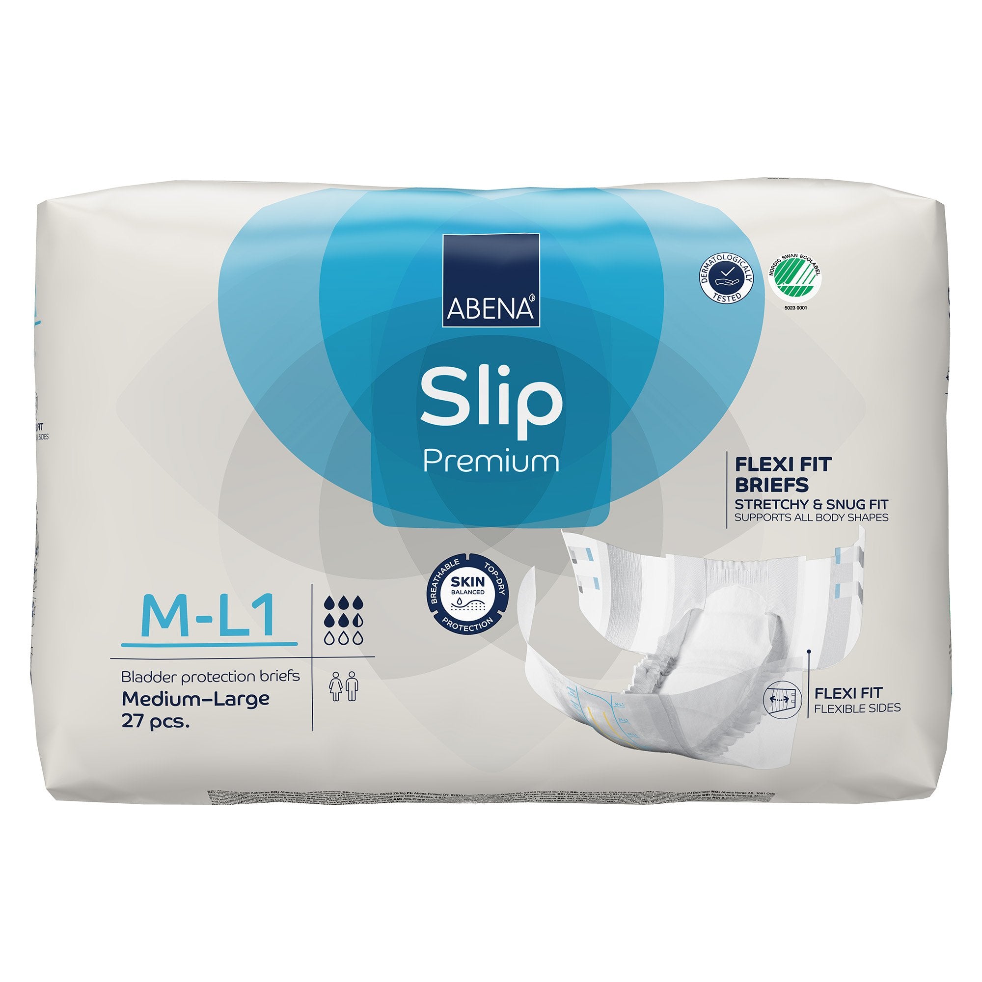 Incontinence Brief Abena Slip Flexi Fit Adult Medium / Large Unisex Disposable Moderate Absorbency - image 2