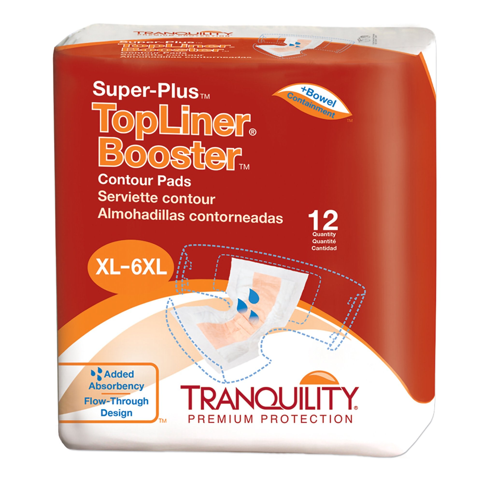 TopLiner™ Super Plus Added Absorbency Incontinence Booster Pad, 32-Inch Length