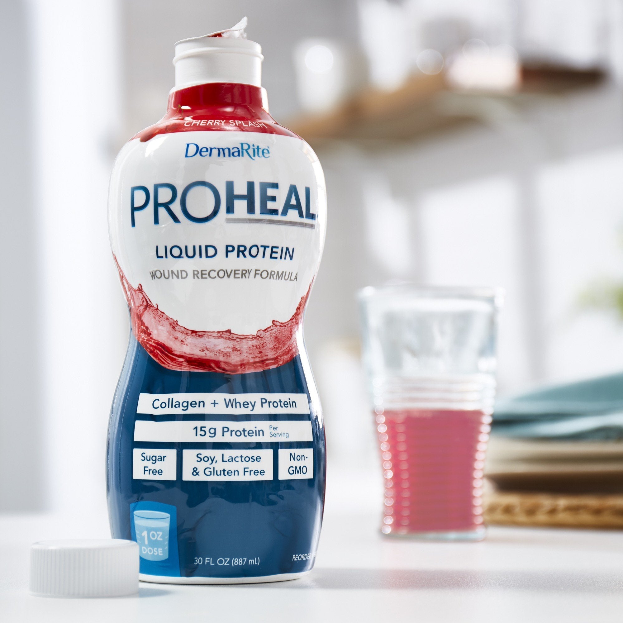 ProHeal™ Cherry Splash Liquid Protein Wound Recovery Formula, 30-ounce bottle (1 Unit)