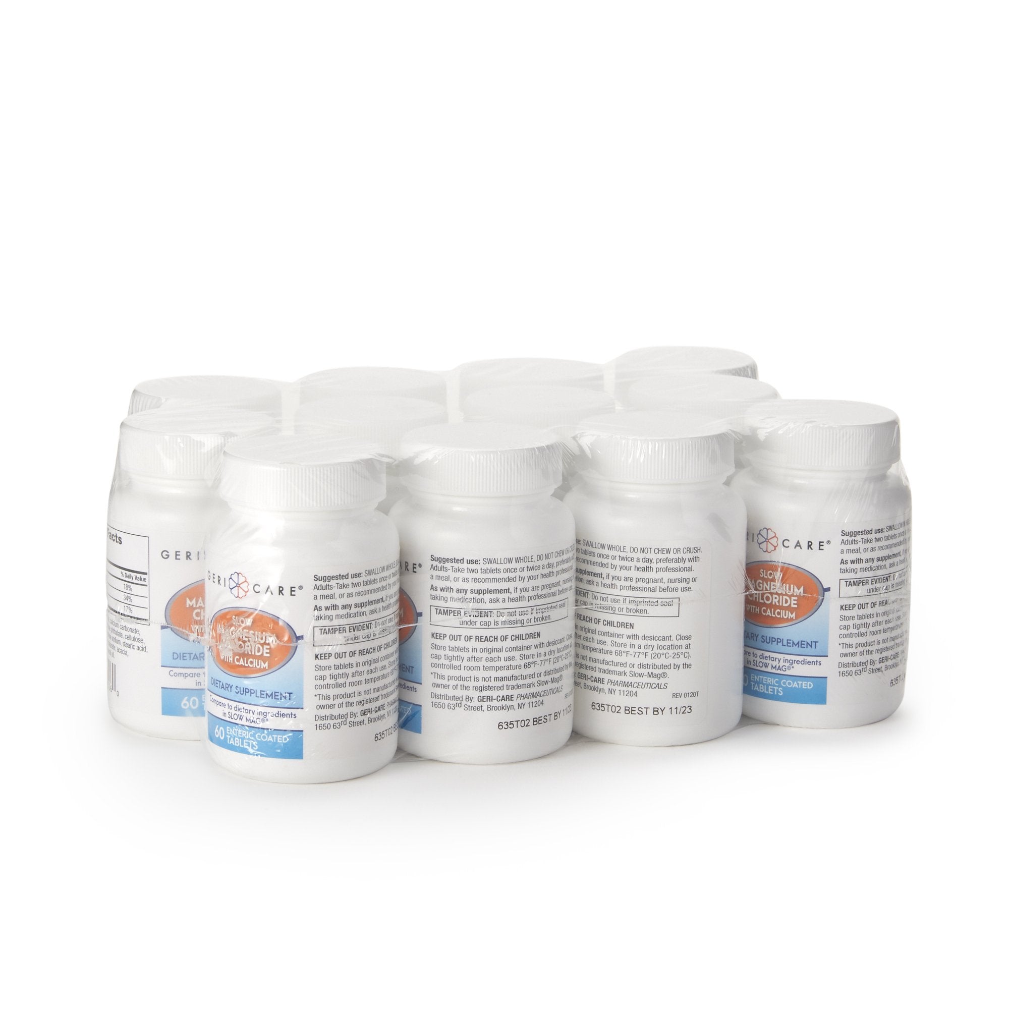 Mineral Supplement Geri-Care® Calcium / Magnesium Chloride 236 mg - 142 mg - 400 mg Strength Tablet 60 per Bottle - image 3