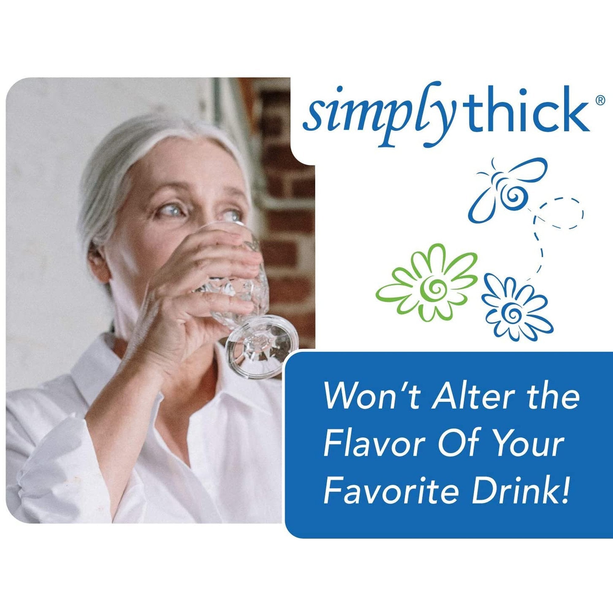 SimplyThick® Easy Mix™ Food and Beverage Thickener, Unflavored Gel, Honey Consistency (25 Units)