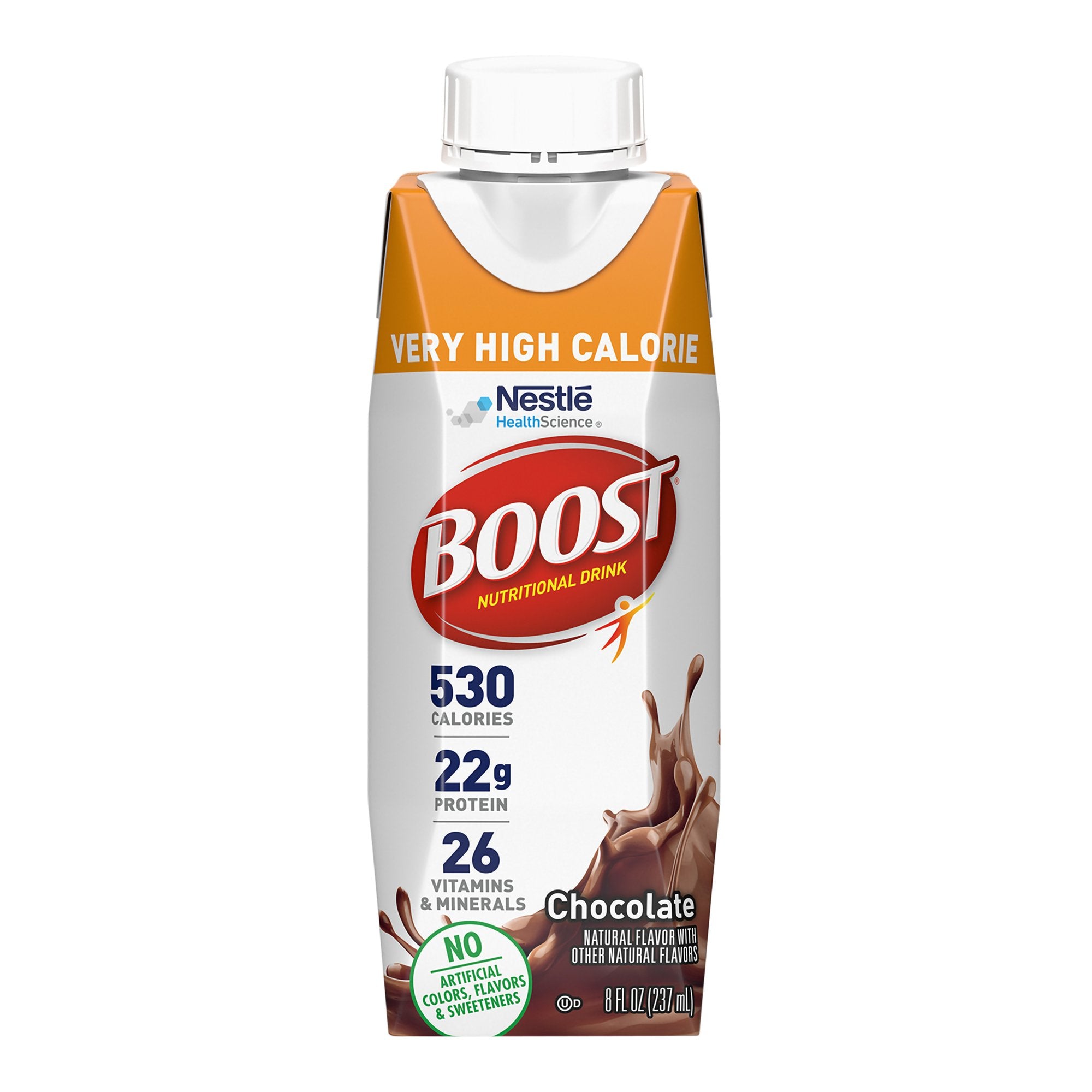 Oral Supplement Boost® Very High Calorie Chocolate Flavor Liquid 8 oz. Reclosable Carton