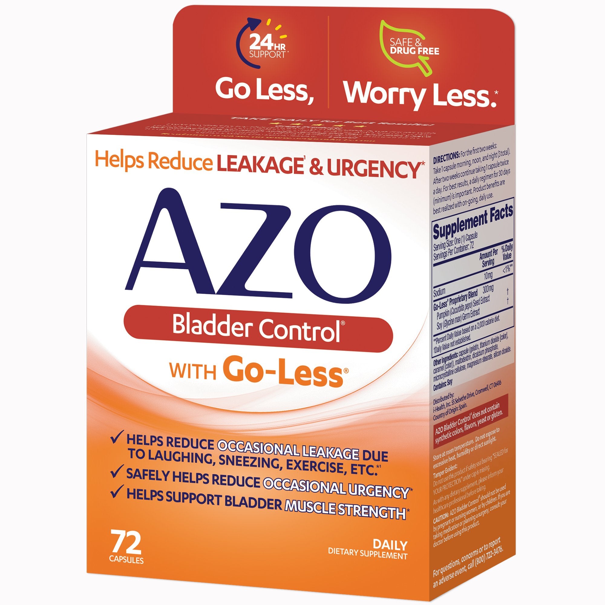 AZO Bladder Control® with Go-Less Capsules