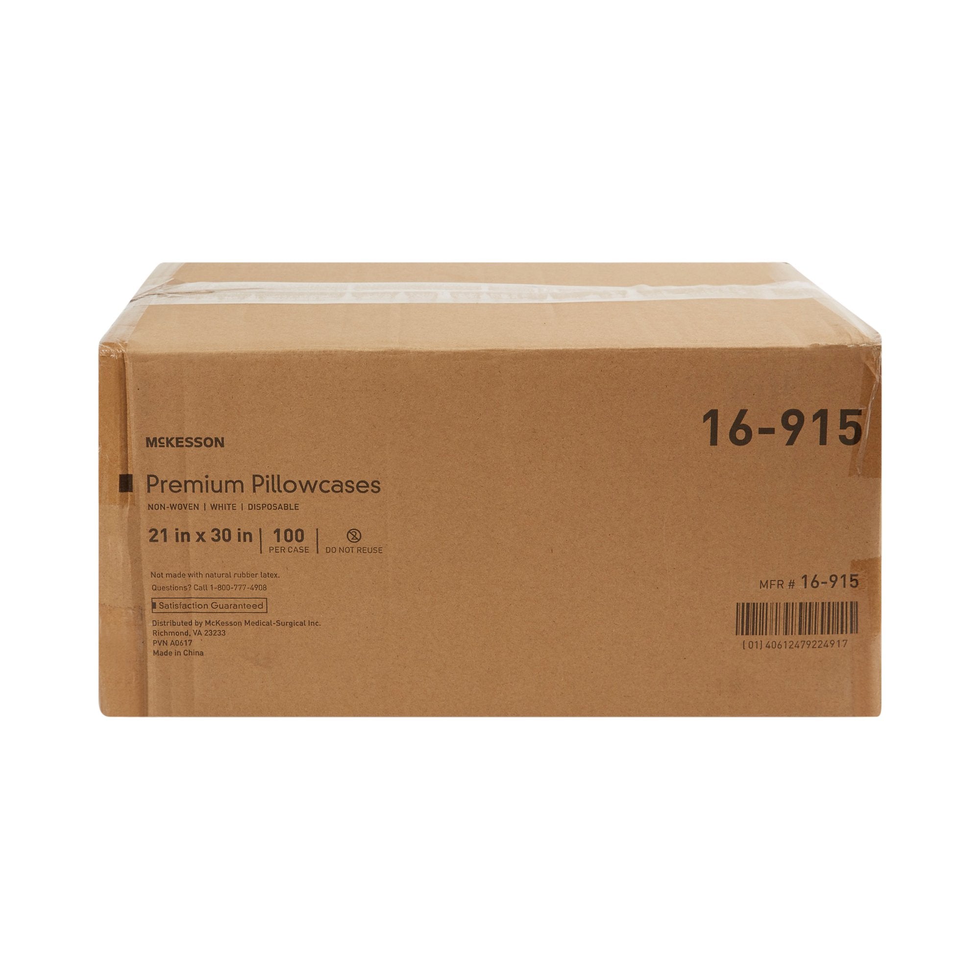 McKesson Nonwoven Standard Disposable Pillowcase, 21 x 30 Inch (100 Units)