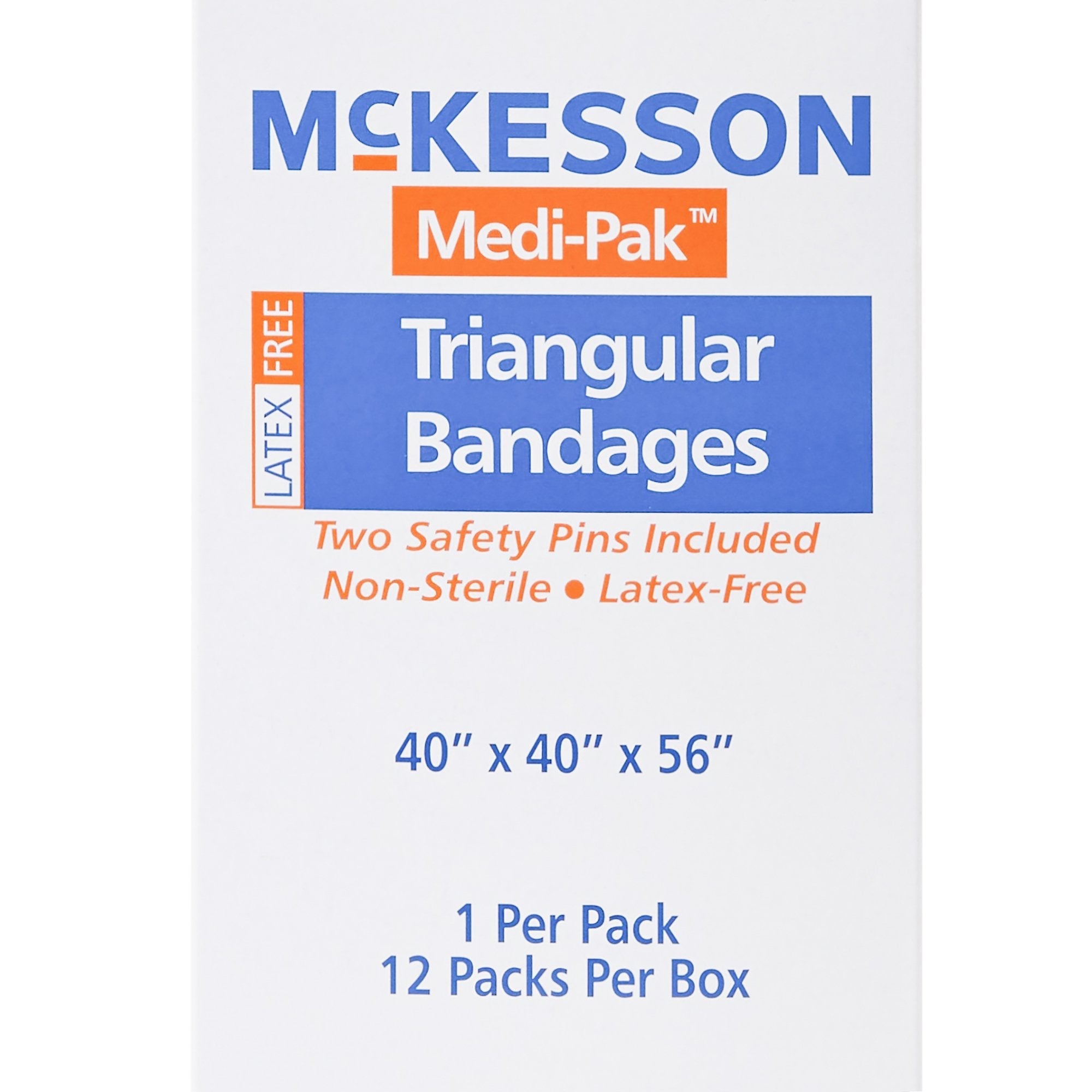 McKesson Triangular Bandage, 40 x 40 x 56 Inch (12 Units)