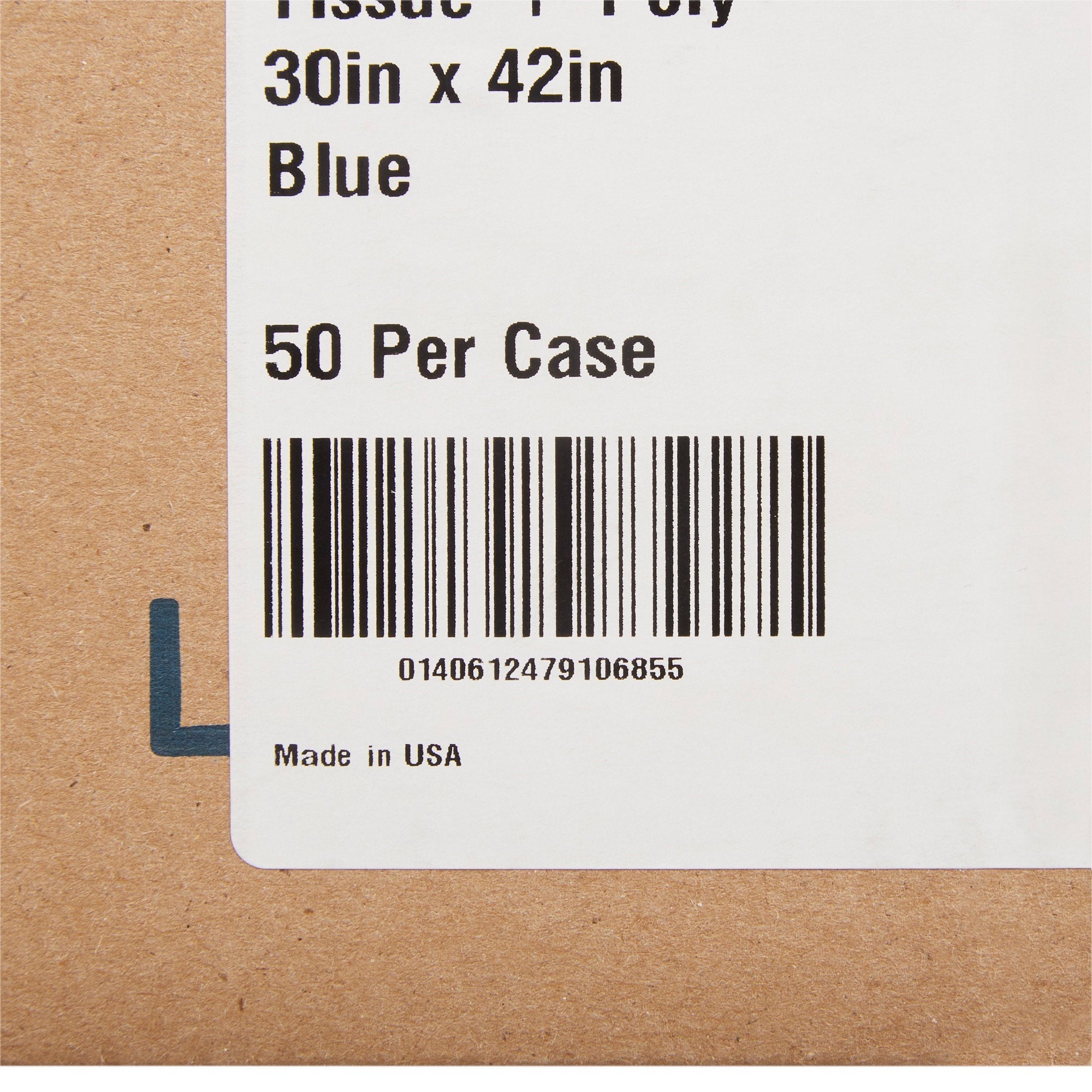 McKesson Patient Exam Gown, 30 x 42 in., Blue (50 Units)