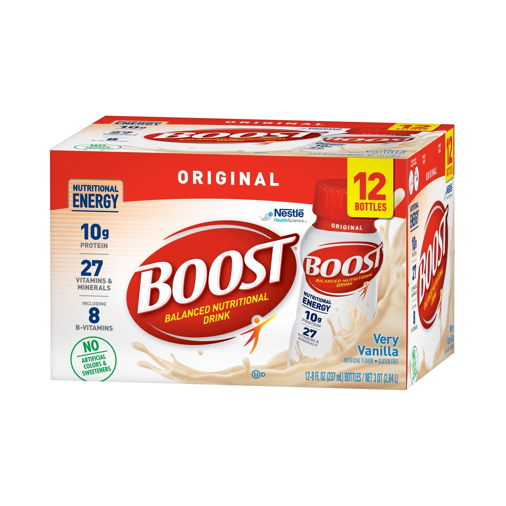 Boost® Original Vanilla Balanced Nutritional Drink, 8-ounce bottle (12 Units)