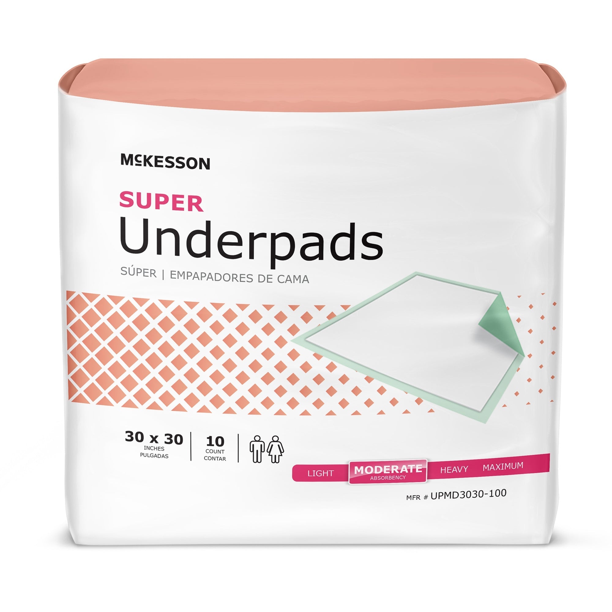 McKesson Super Absorbent Underpads 30x30 - Odor Control & Skin Wellness