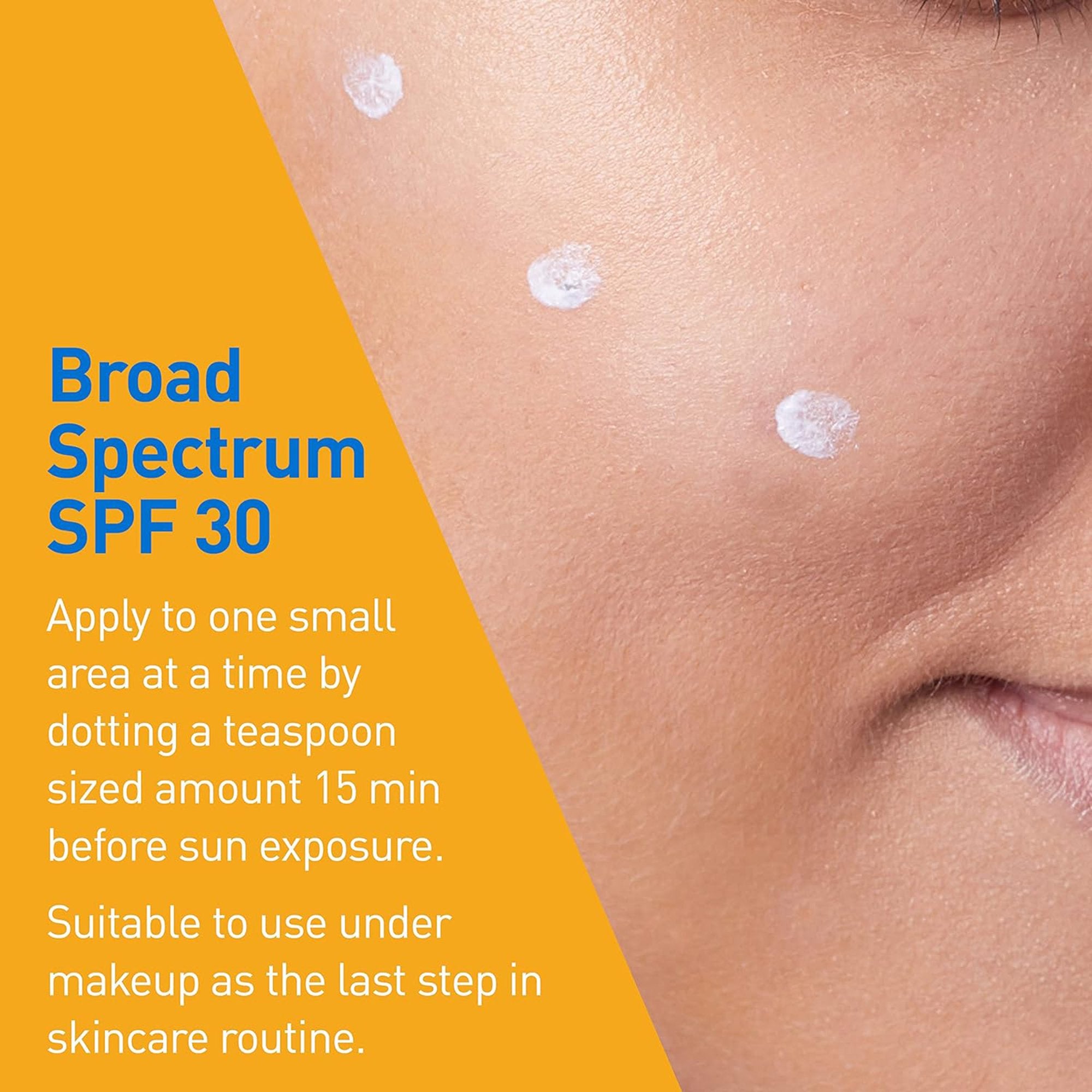 Sunscreen CeraVe® Hydrating Mineral Sunscreen Face SPF 30 Lotion 2.5 oz. Tube - image 9