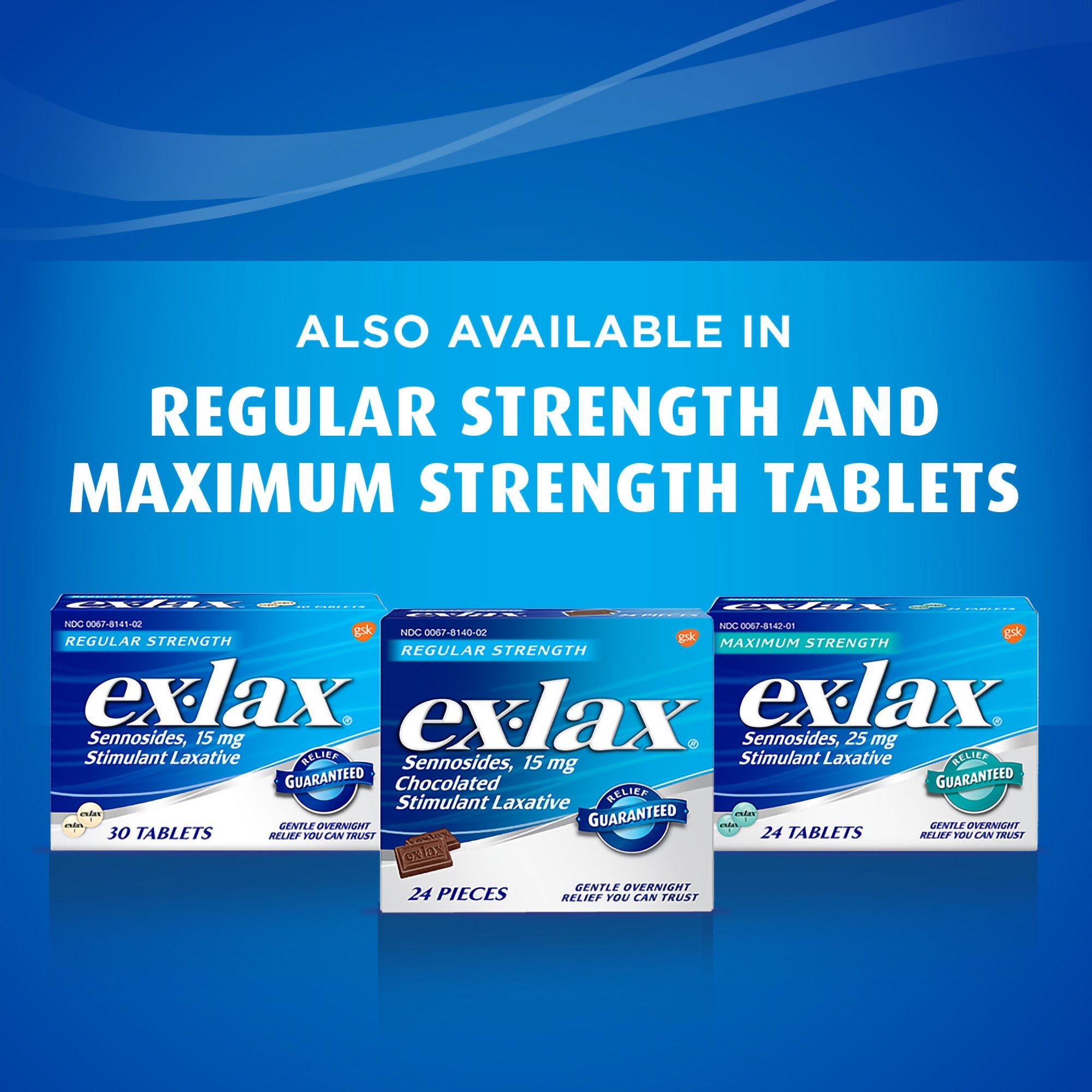 Laxative Ex-lax® Chocolate Flavor Tablet 48 per Box 15 mg Strength Sennosides - image 5