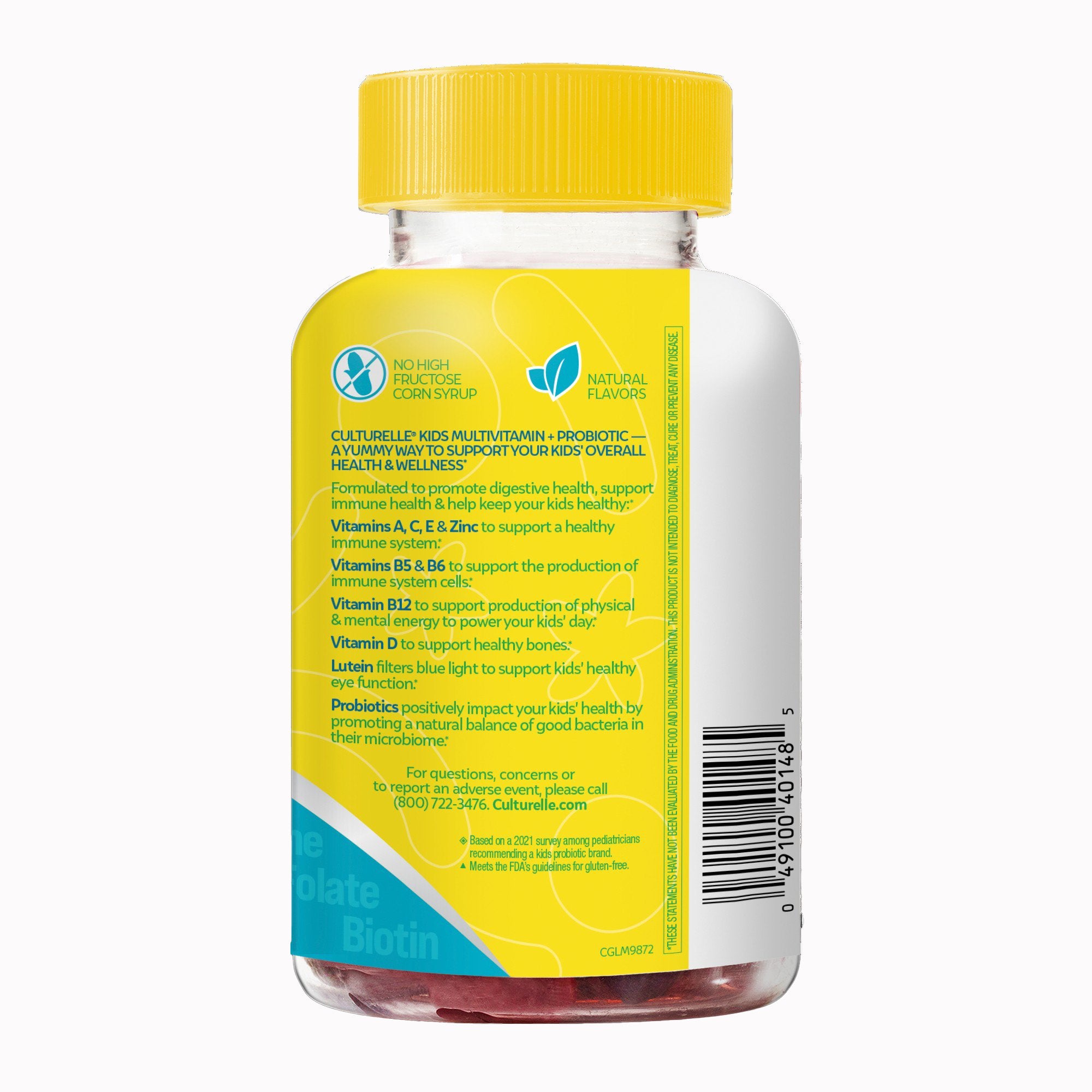 Pediatric Probiotic Dietary Supplement Culturelle® 60 per Bottle Gummy - image 3