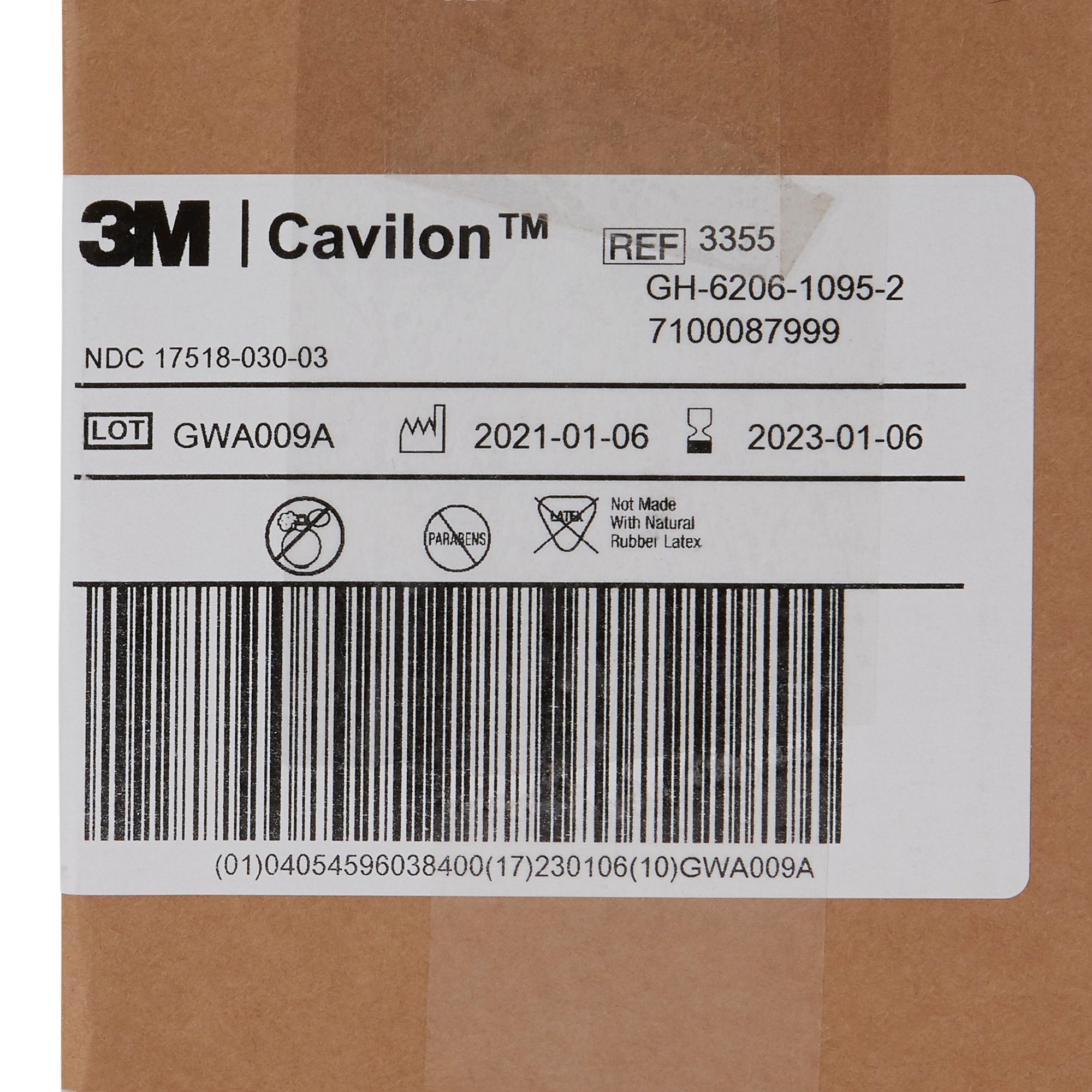 Skin Protectant 3M™ Cavilon™ 3.25 oz. Tube Unscented Cream CHG Compatible - image 5