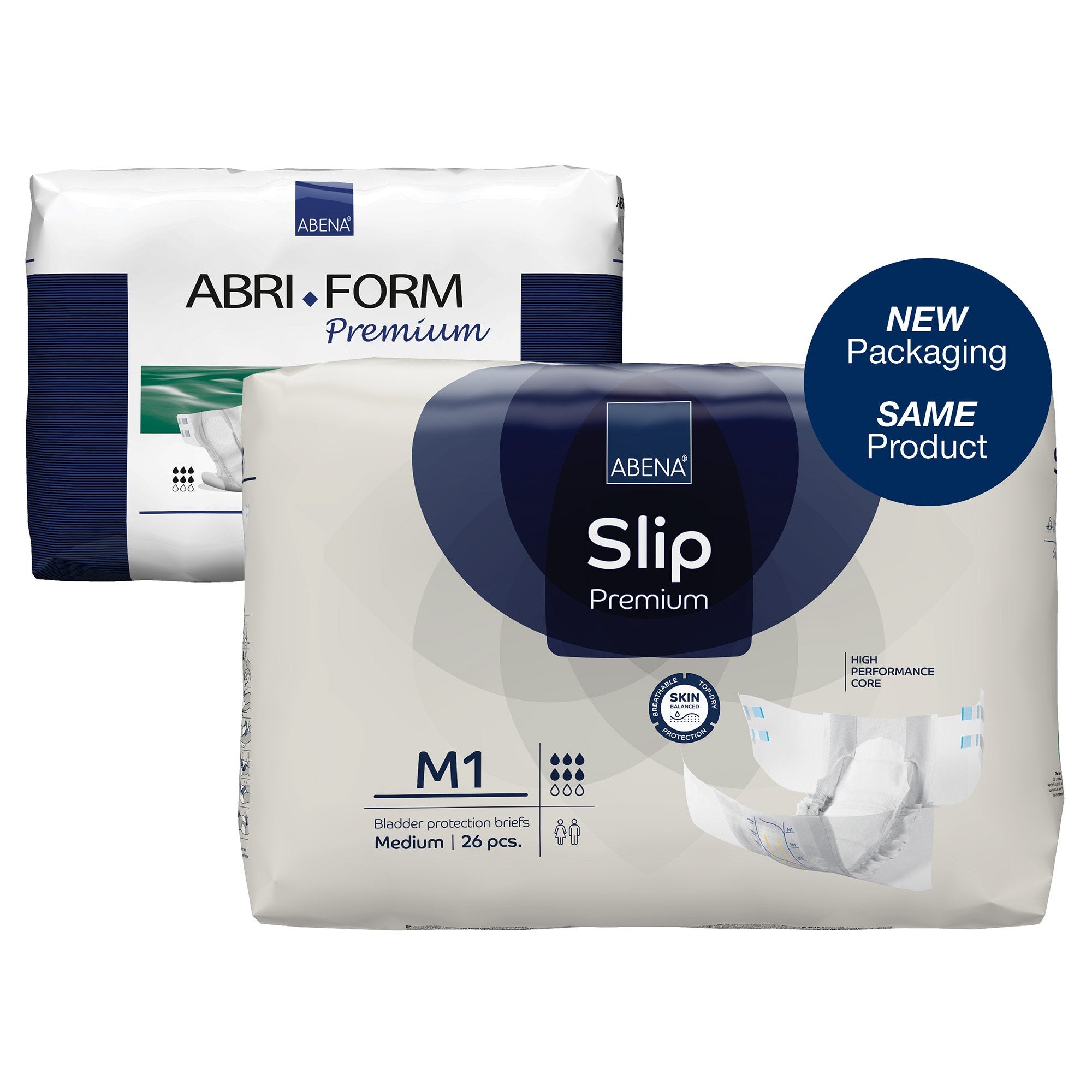 Incontinence Brief Abena® Slip Premium M1 Adult Medium Unisex Disposable Heavy Absorbency - image 2