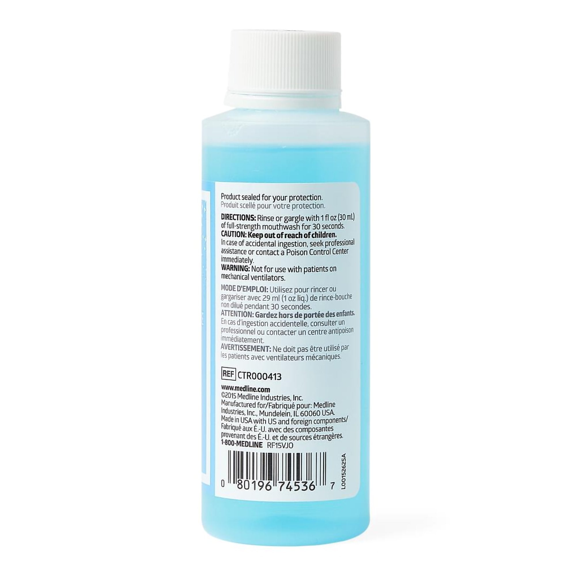 Mouthwash Sparkle Fresh 4 oz. Mint Flavor - image 2