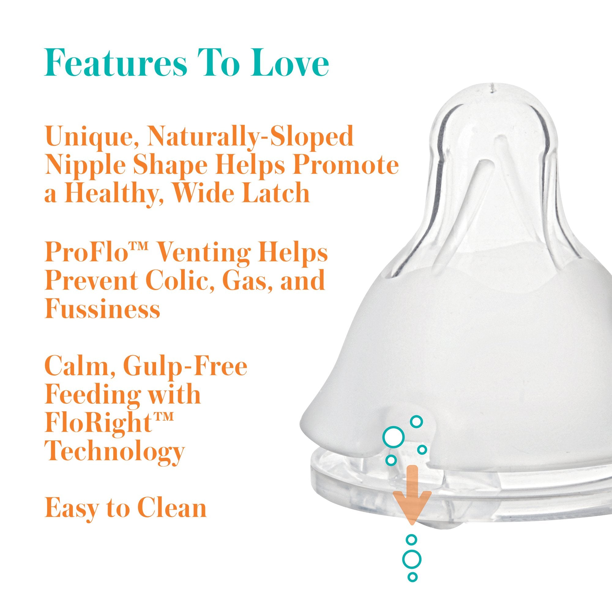 Baby Bottle Evenflo Feeding Balance + Standard Neck 9 oz. Food Grade Material Clear - image 4