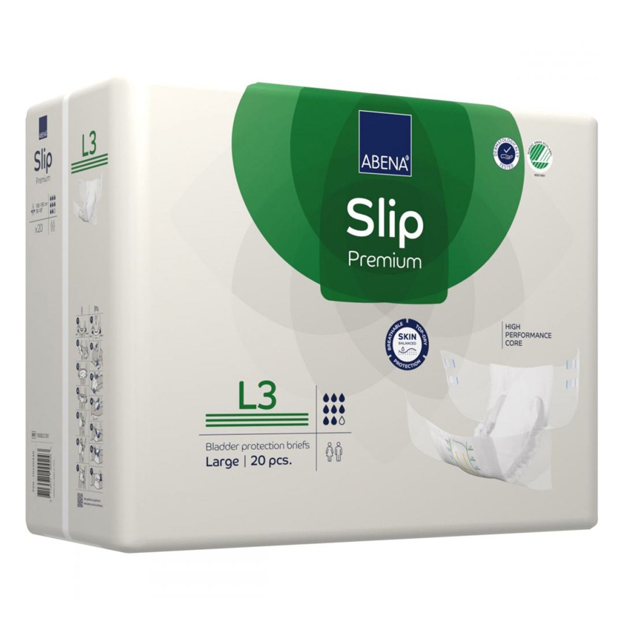 Incontinence Brief Abena® Slip Premium L3 Adult Large Unisex Disposable Heavy Absorbency - image 3