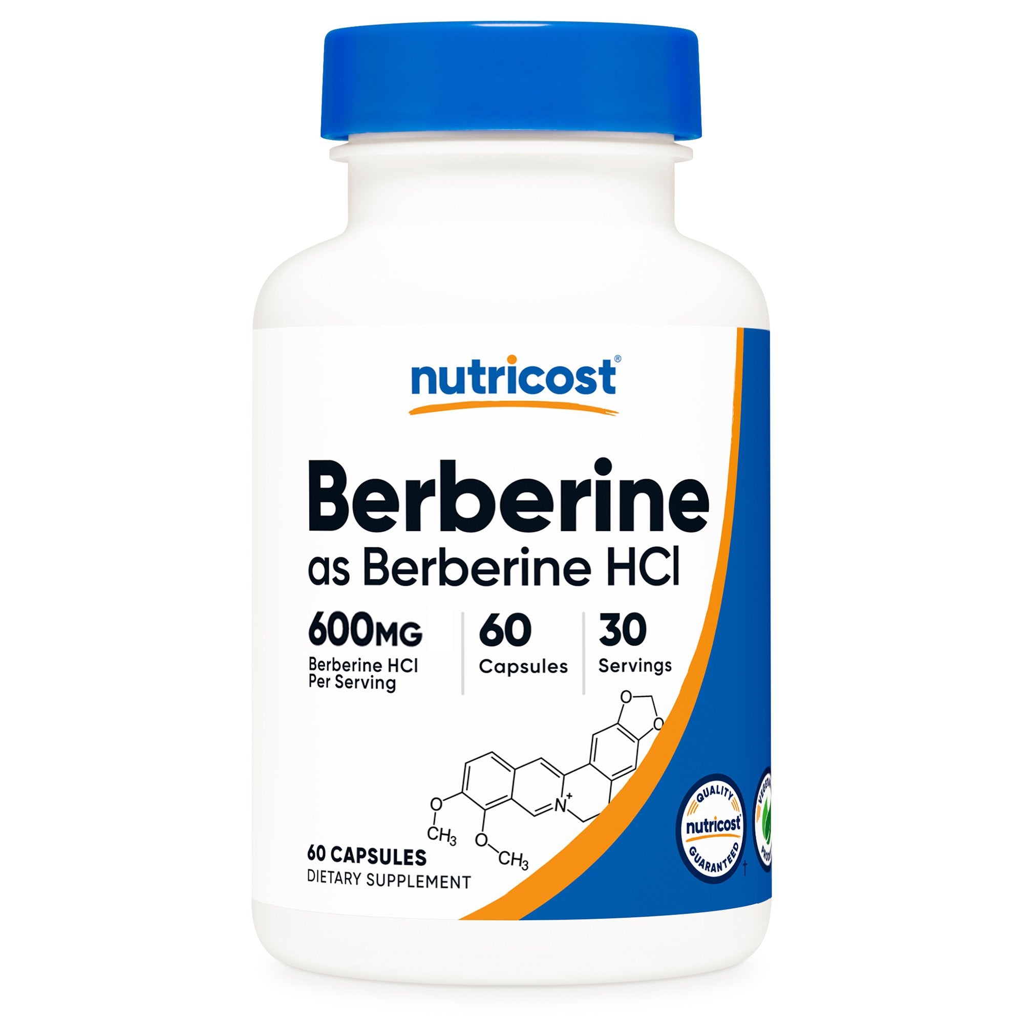 Dietary Supplement nutricost® Berberine 600 mg Strength Capsule 60 Per Bottle