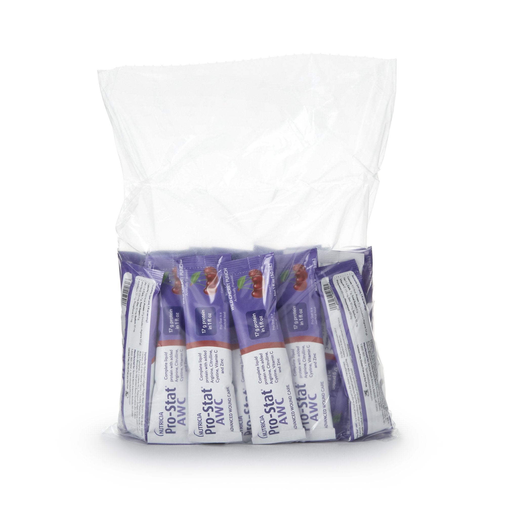 Oral Supplement Pro-Stat® AWC Wild Cherry Punch Flavor Liquid 1 oz. Individual Packet - image 2