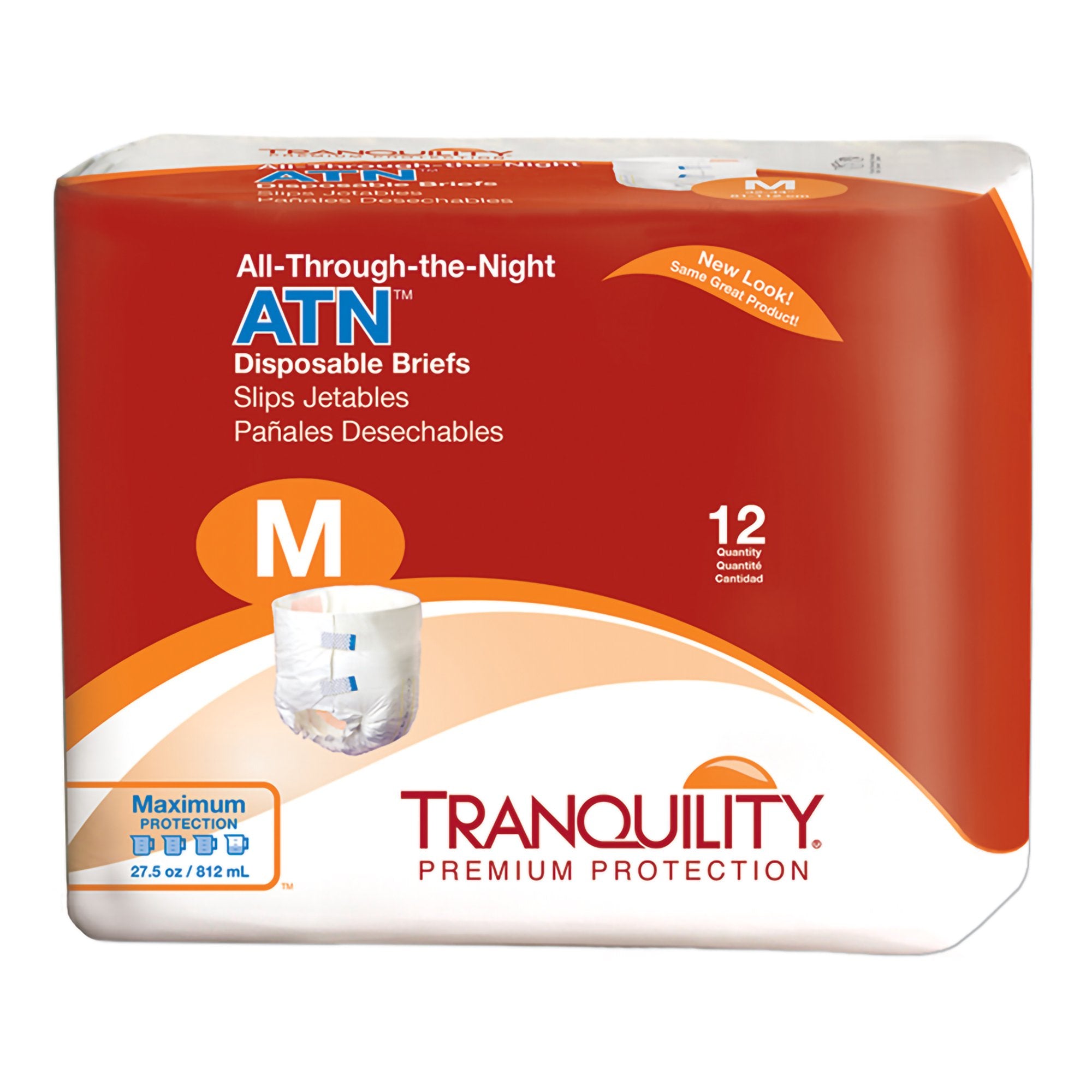 Tranquility® ATN Maximum Protection Incontinence Brief, Medium