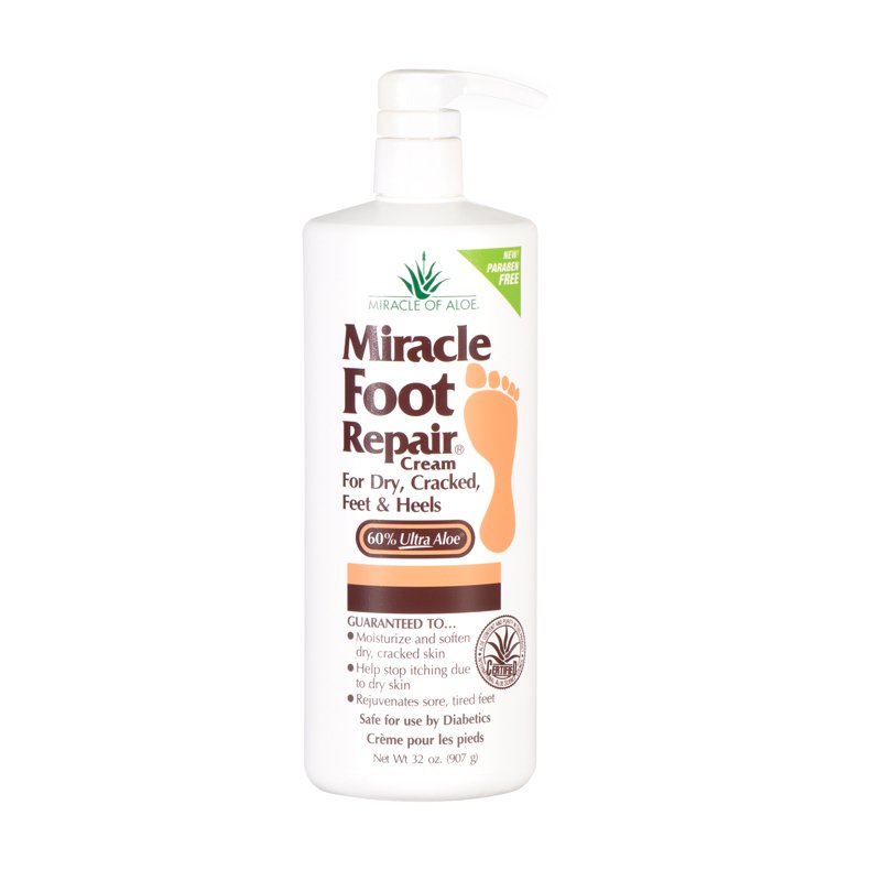 Foot Moisturizer Miracle Foot Repair® 32 oz. Pump Bottle Menthol Scent Cream