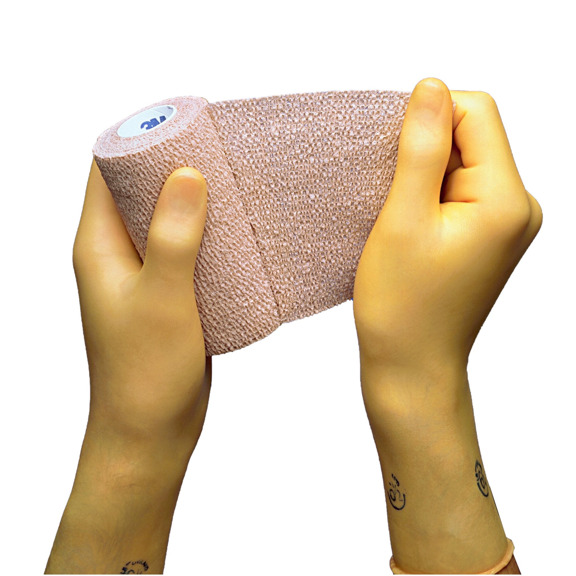 Cohesive Bandage 3M™ Coban™ 6 Inch X 5 Yard Self-Adherent Closure Tan NonSterile Standard Compression - image 2