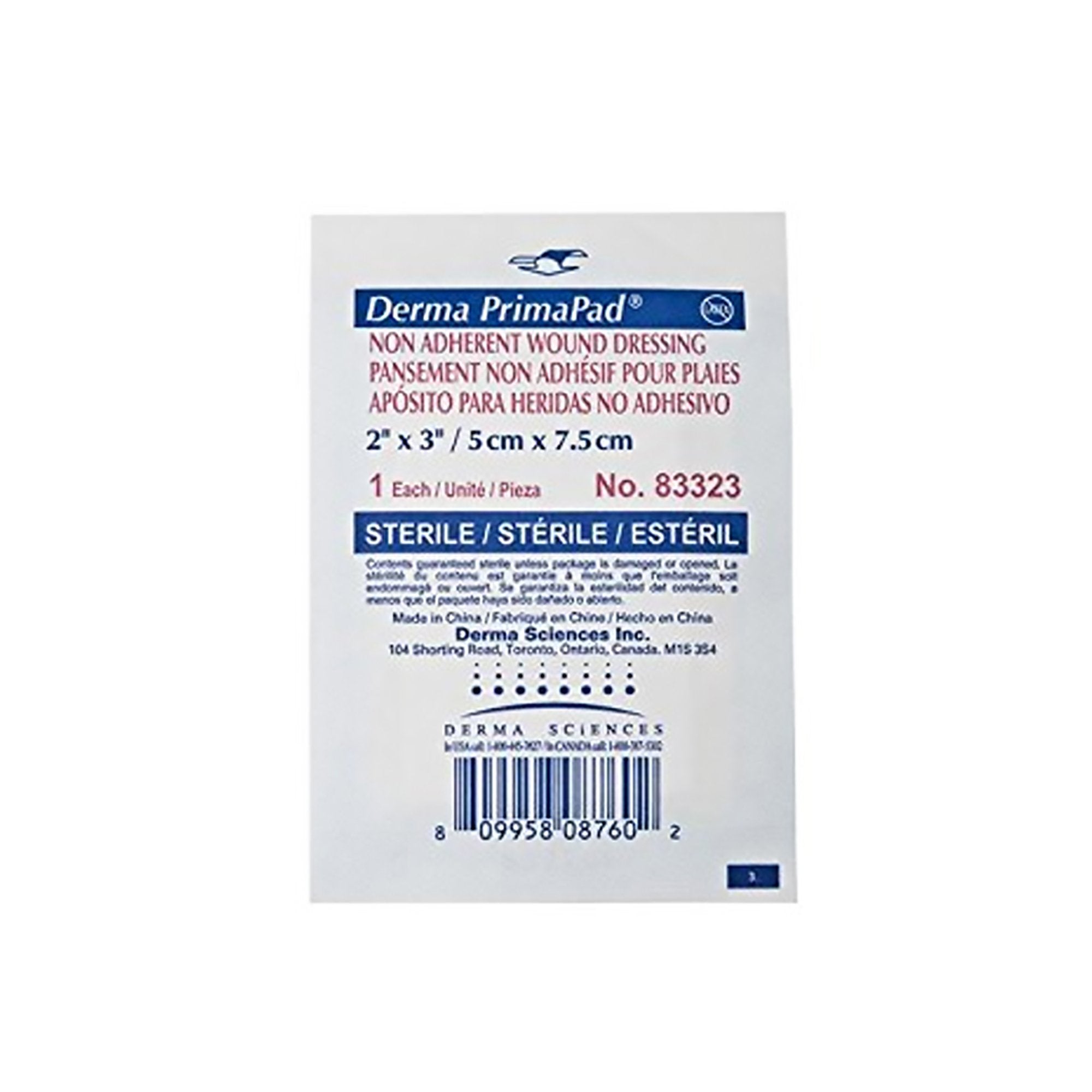 Primapad® Non-Adherent Dressing, 2 x 3 Inch, 1-Ply
