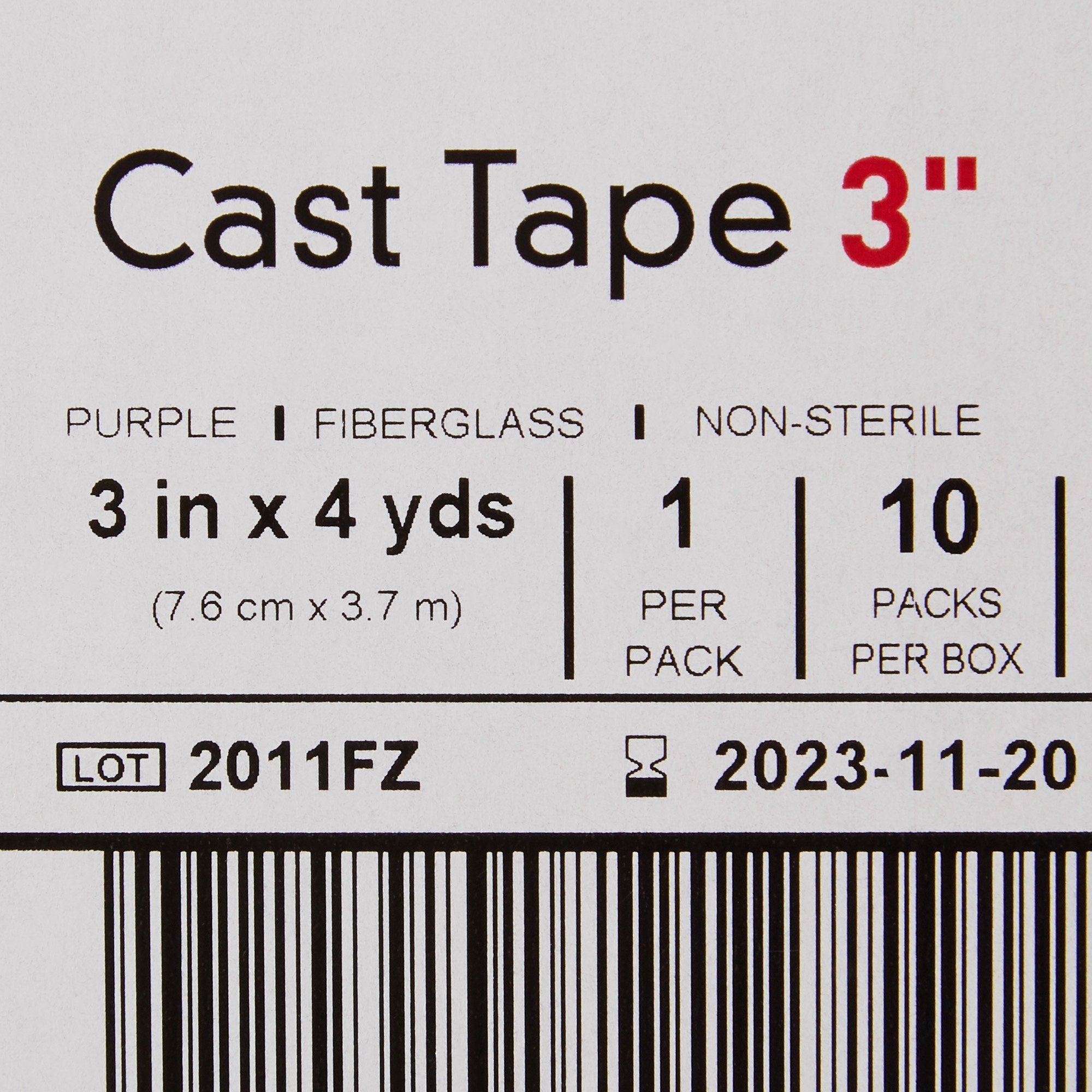 McKesson Purple Cast Tape, 3 Inch x 4 Yard (10 Units)