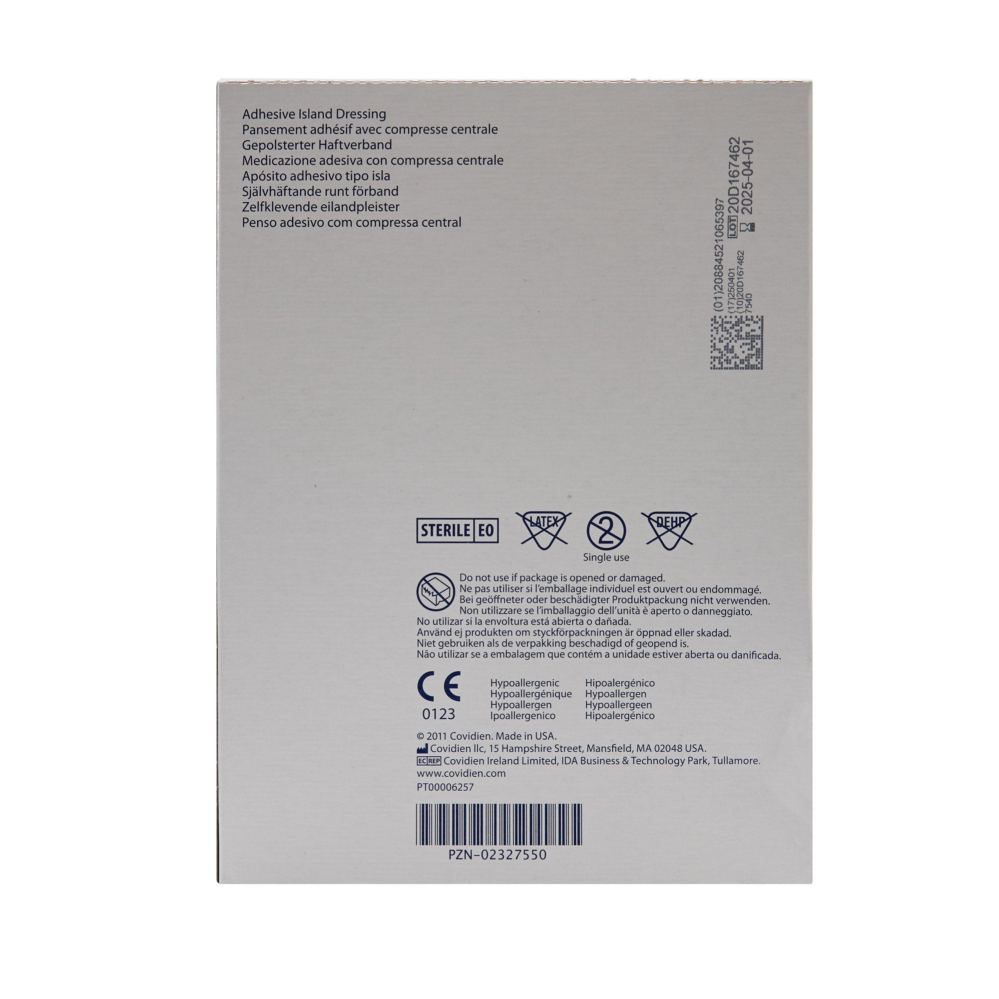 Telfa™ White Adhesive Dressing, 4 x 5 Inch (25 Units)