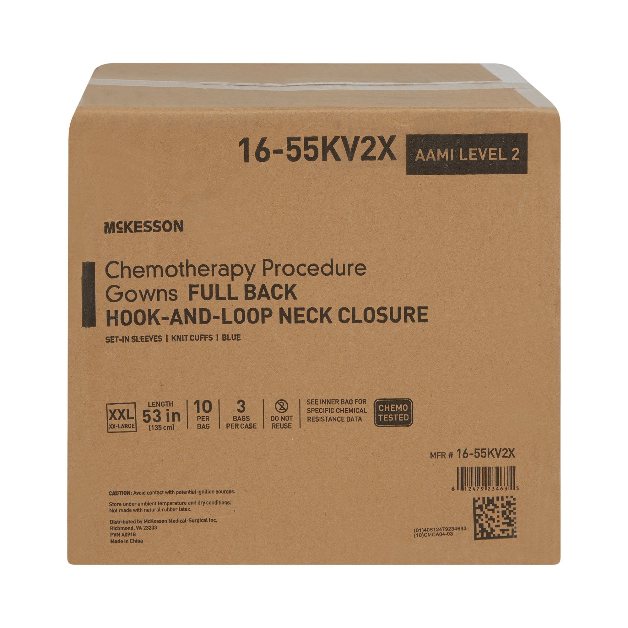 McKesson Chemotherapy Procedure Isolation Gown, 2X Large (10 Units)