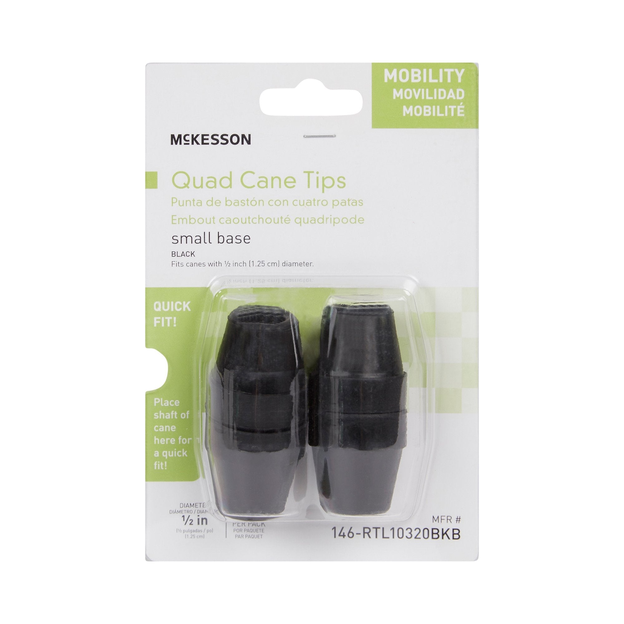 McKesson Quad Cane Tips (4 Units)