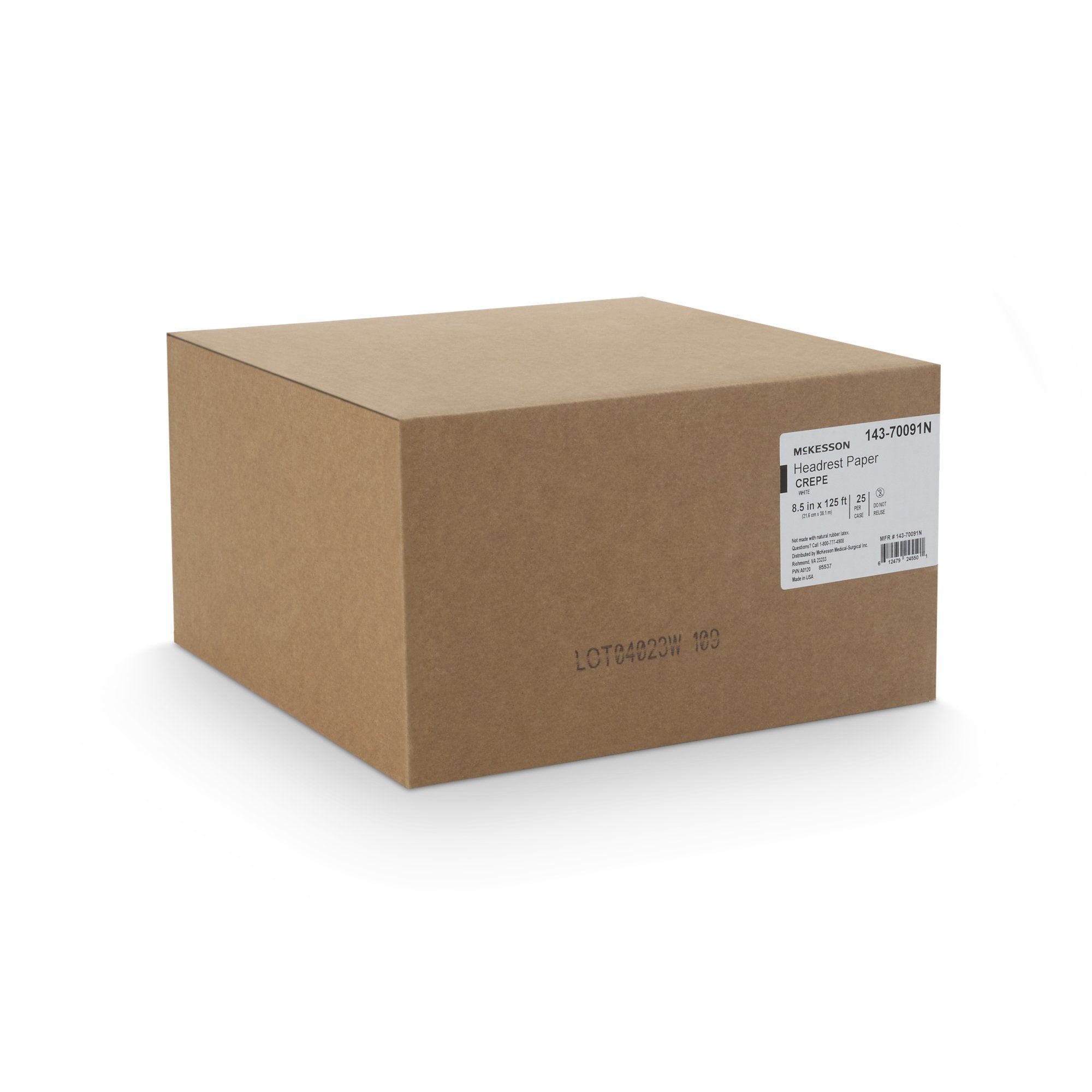 McKesson Headrest Paper, 8-1/2 Inch x 125 Foot, White (25 Units)